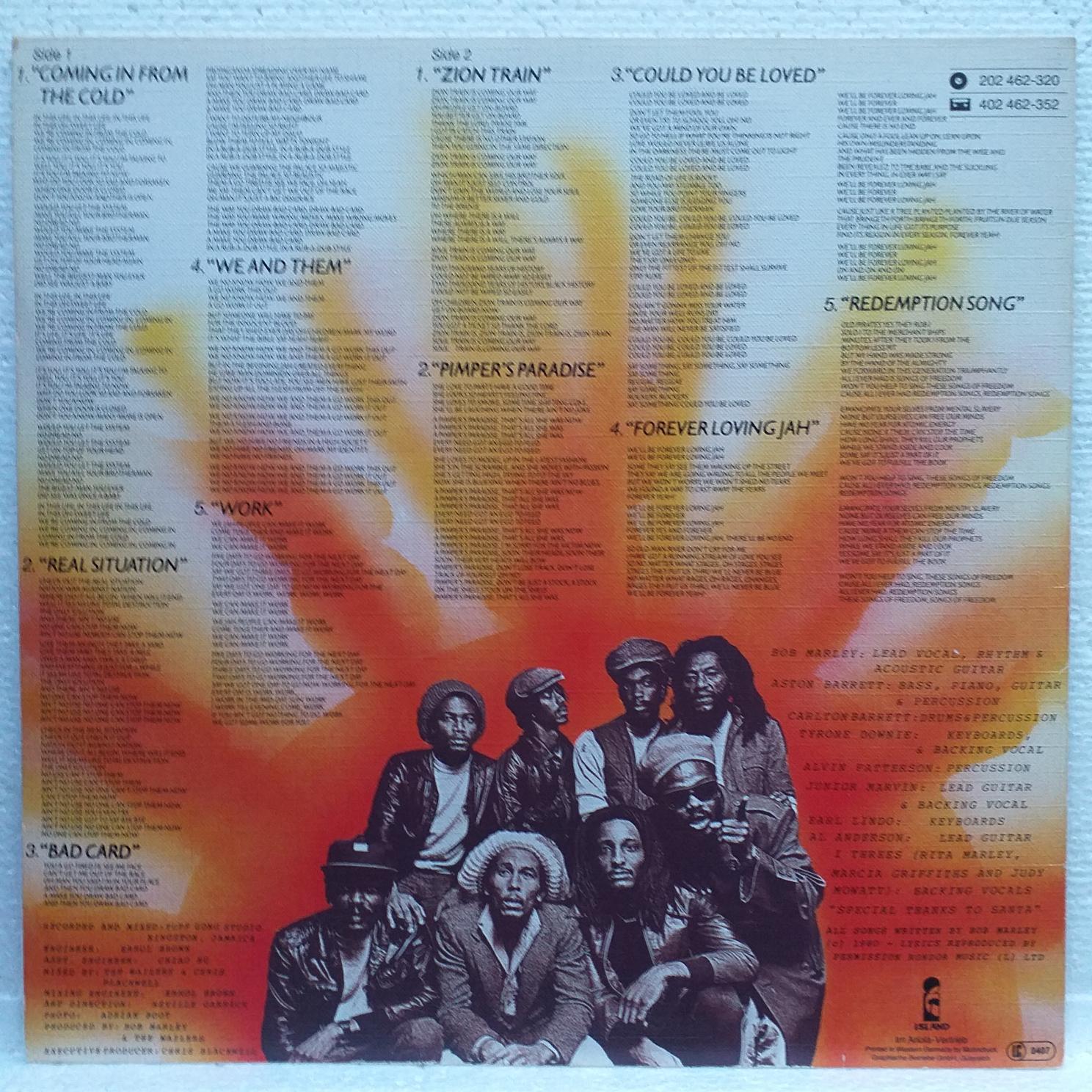 Bob Marley & The Wailers – Uprising - Disc VINIL LP VG VG+ - imagine 2