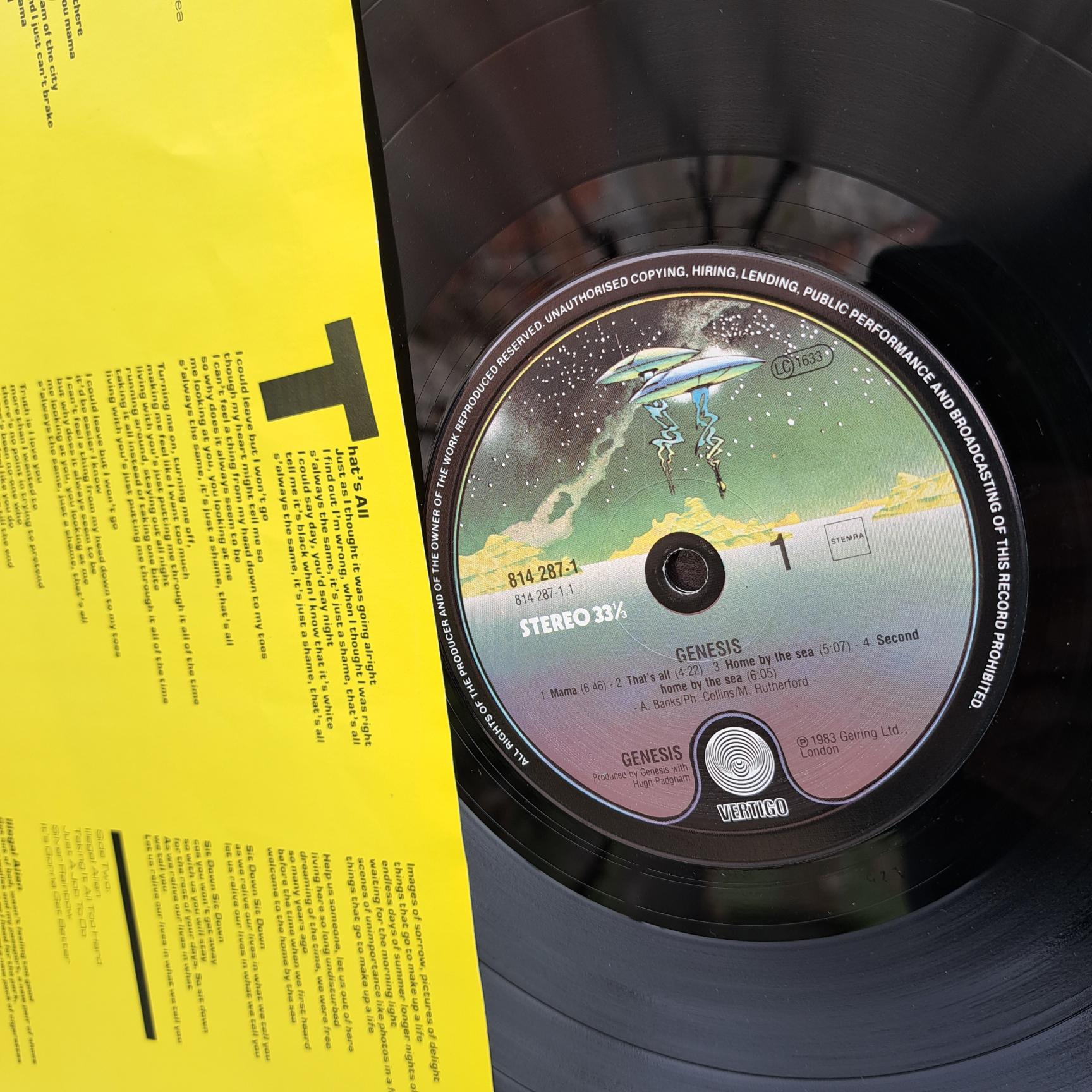 Genesis – Genesis - Disc VINIL LP VG VG+ - imagine 2