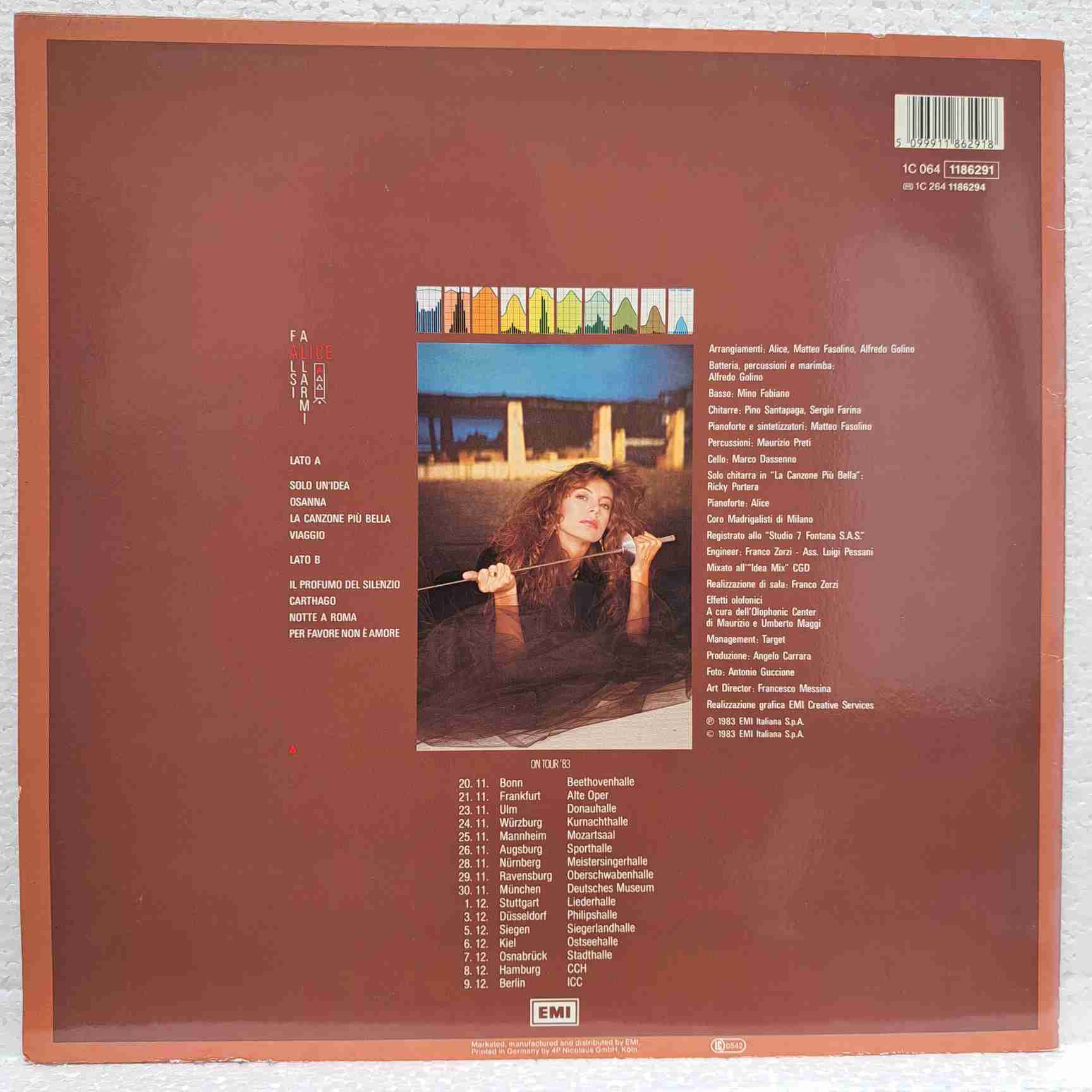Alice – Falsi Allarmi - Disc VINIL LP VG VG+ - imagine 3