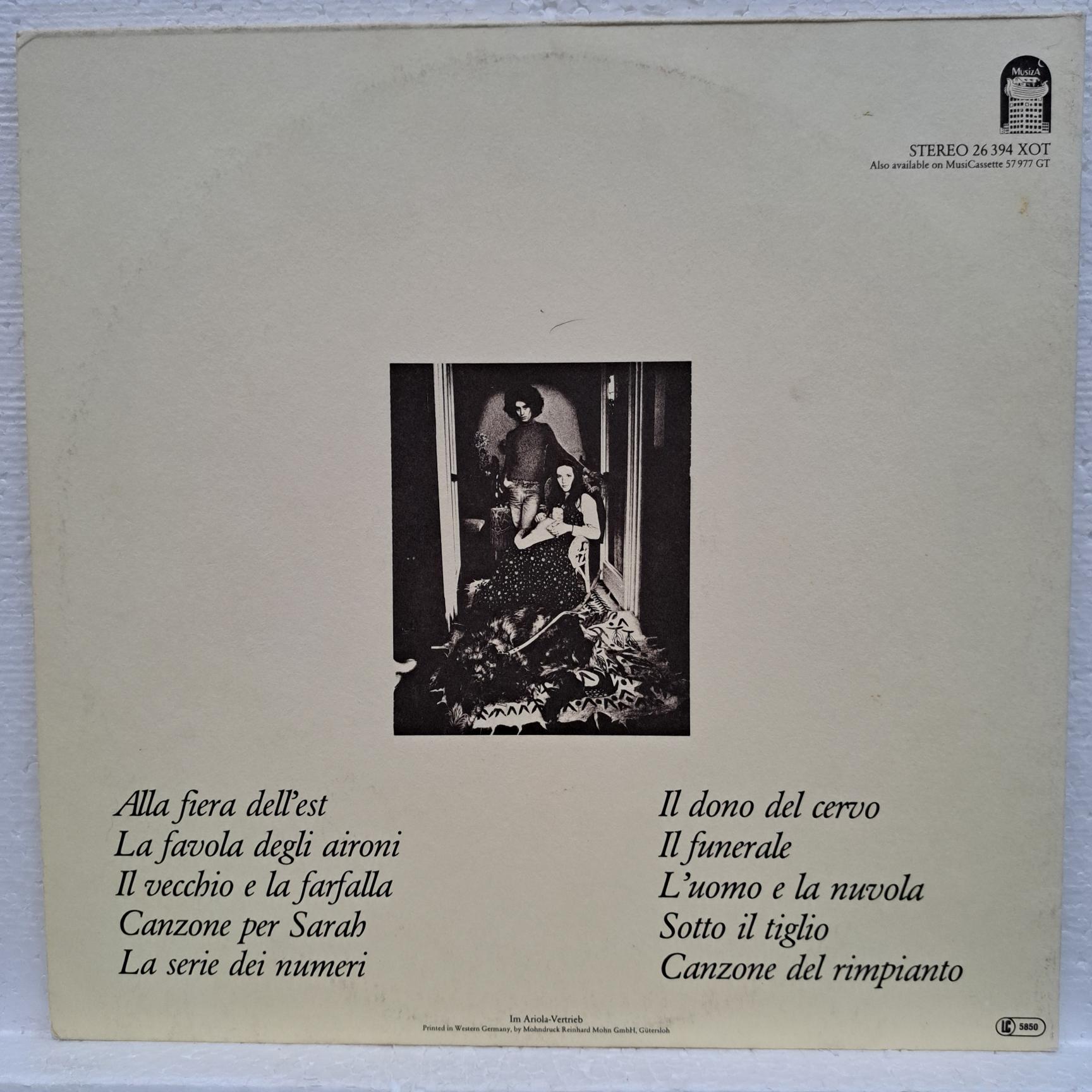 Angelo Branduardi – Alla Fiera Dell'Est - Disc VINIL LP EX - imagine 3