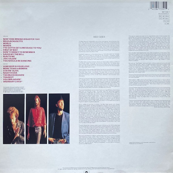 Bee Gees – The Very Best Of The Bee Gees – Disc VINIL LP VG - imagine 3
