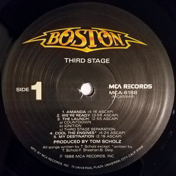 Boston – Third Stage - Disc Vinil LP VG - imagine 2