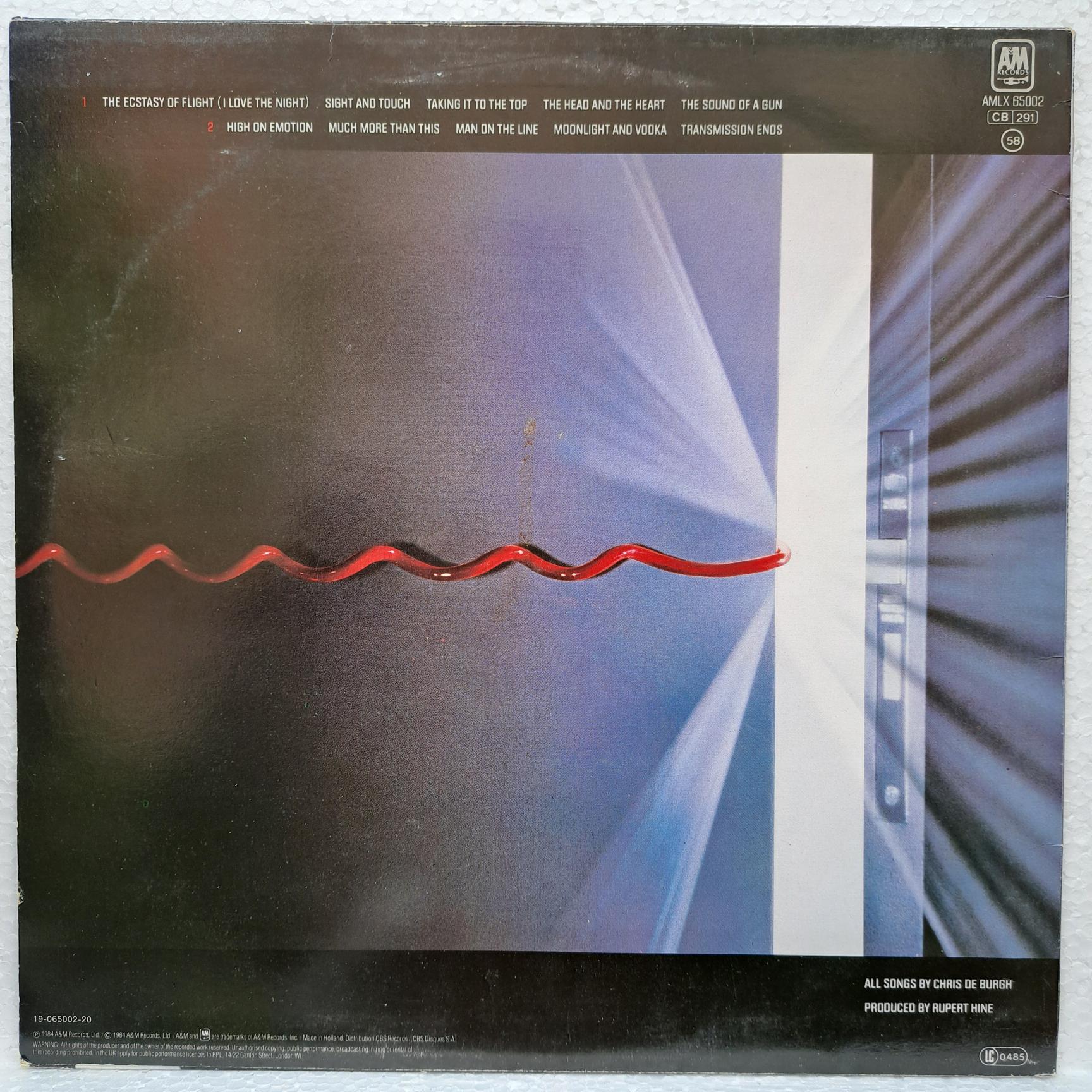 Chris de Burgh – Man On The Line - Disc VINIL LP EX - imagine 3