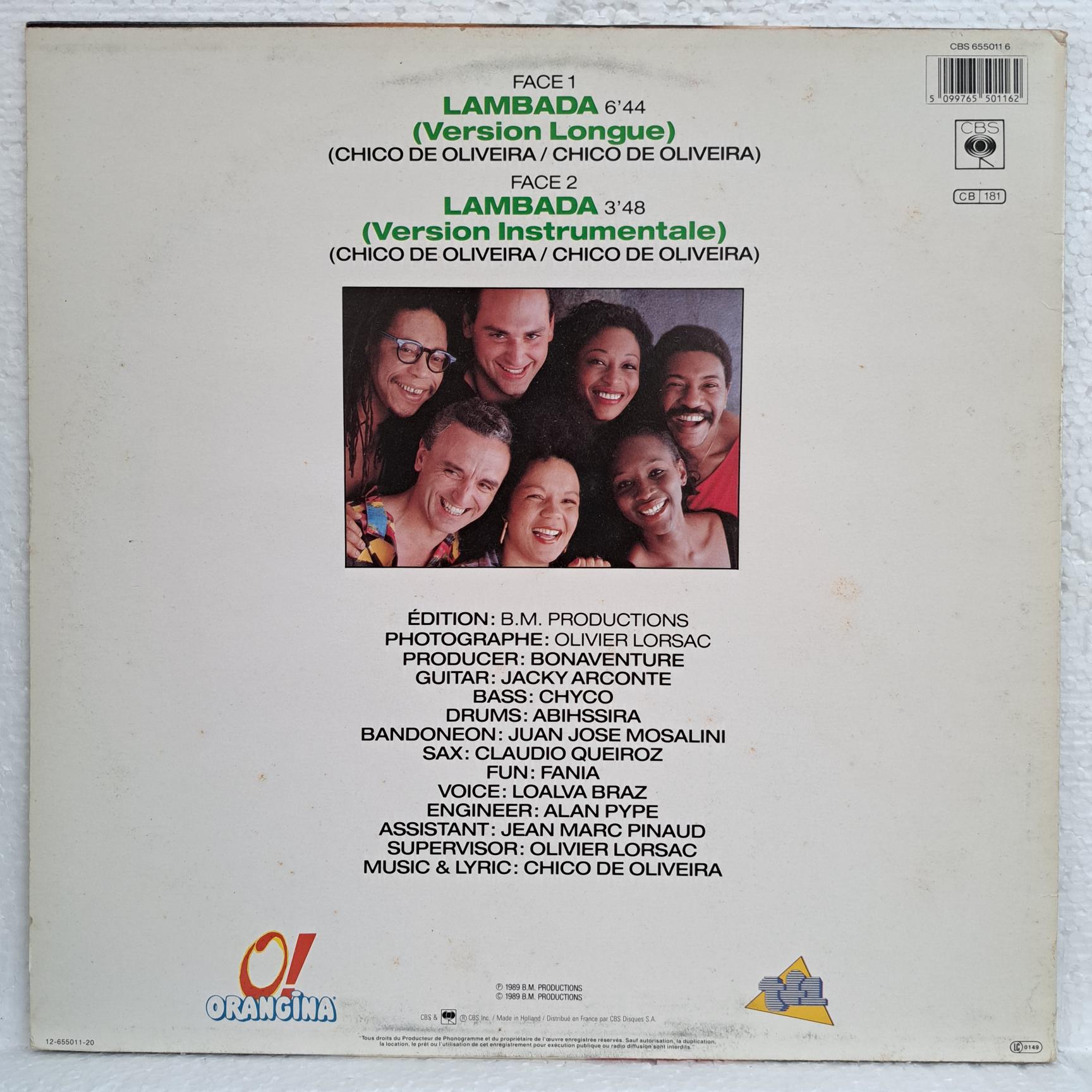 Kaoma – Lambada - Disc VINIL MAXI 45 RPM EX - imagine 3