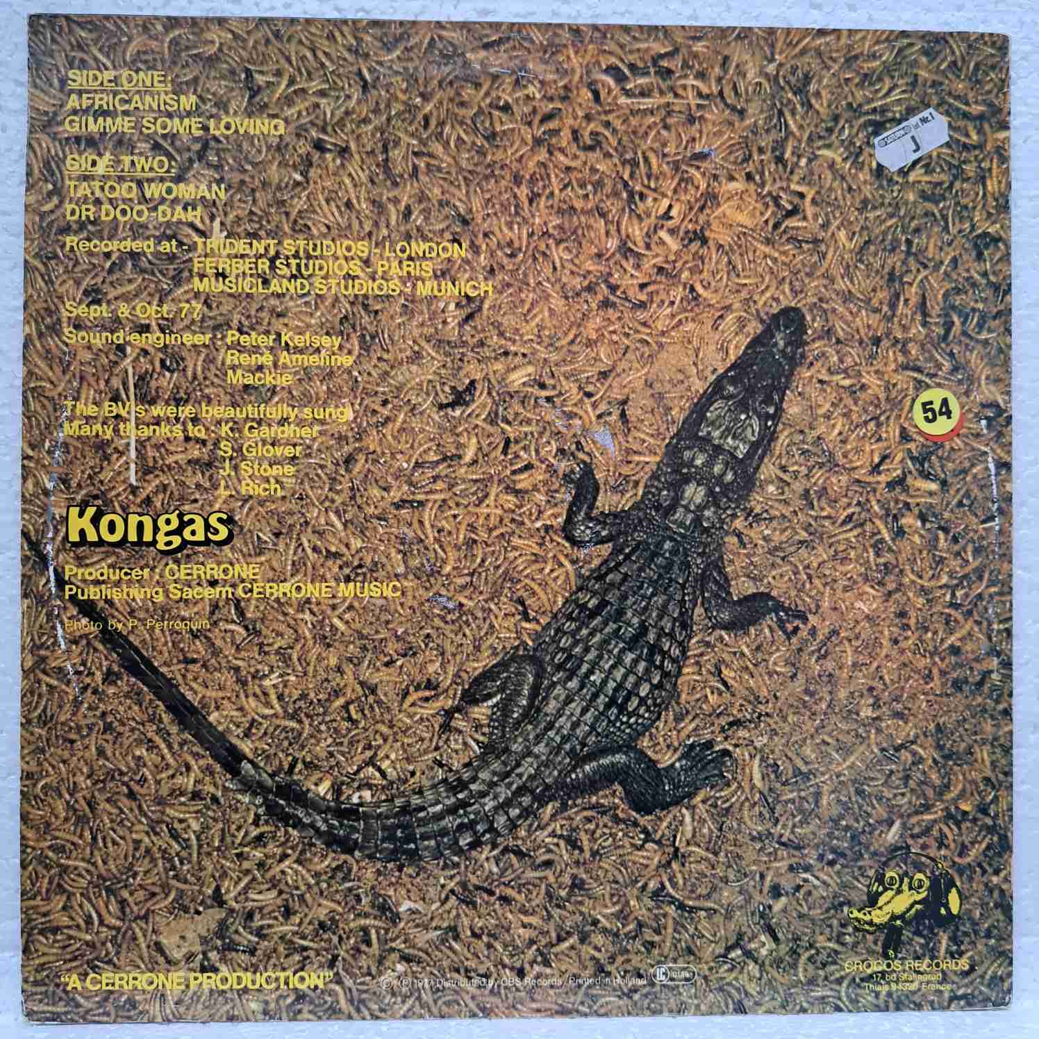 Kongas – Africanism - Disc VINIL LP VG+ - imagine 3