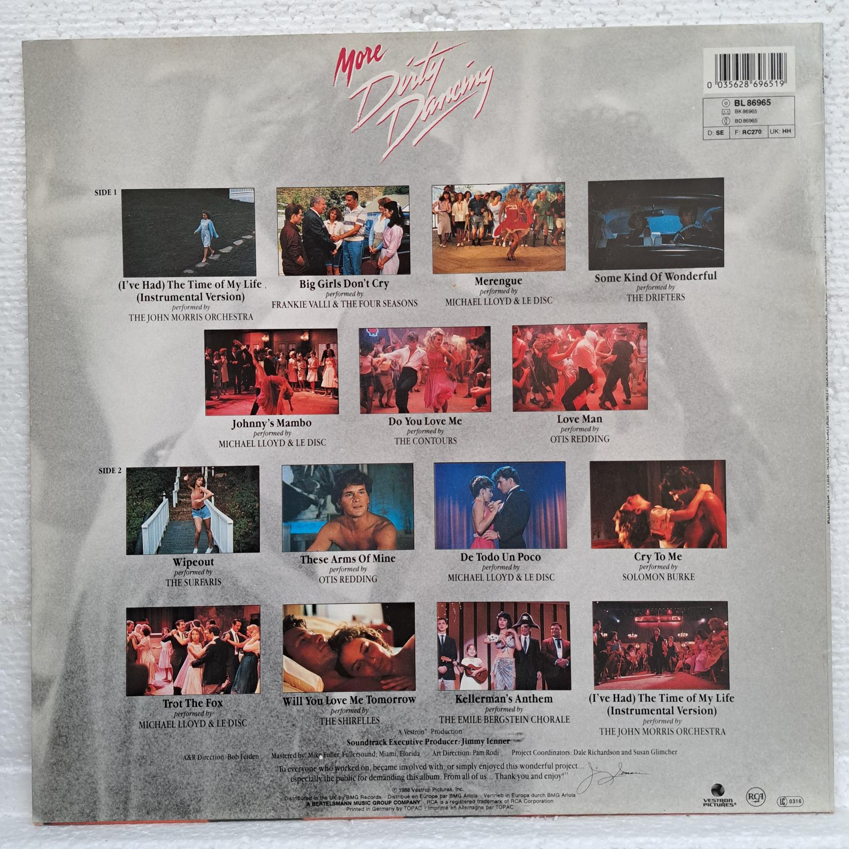 More Dirty Dancing – Original Picture Soundtrack - Disc VINIL LP VG+ - imagine 3