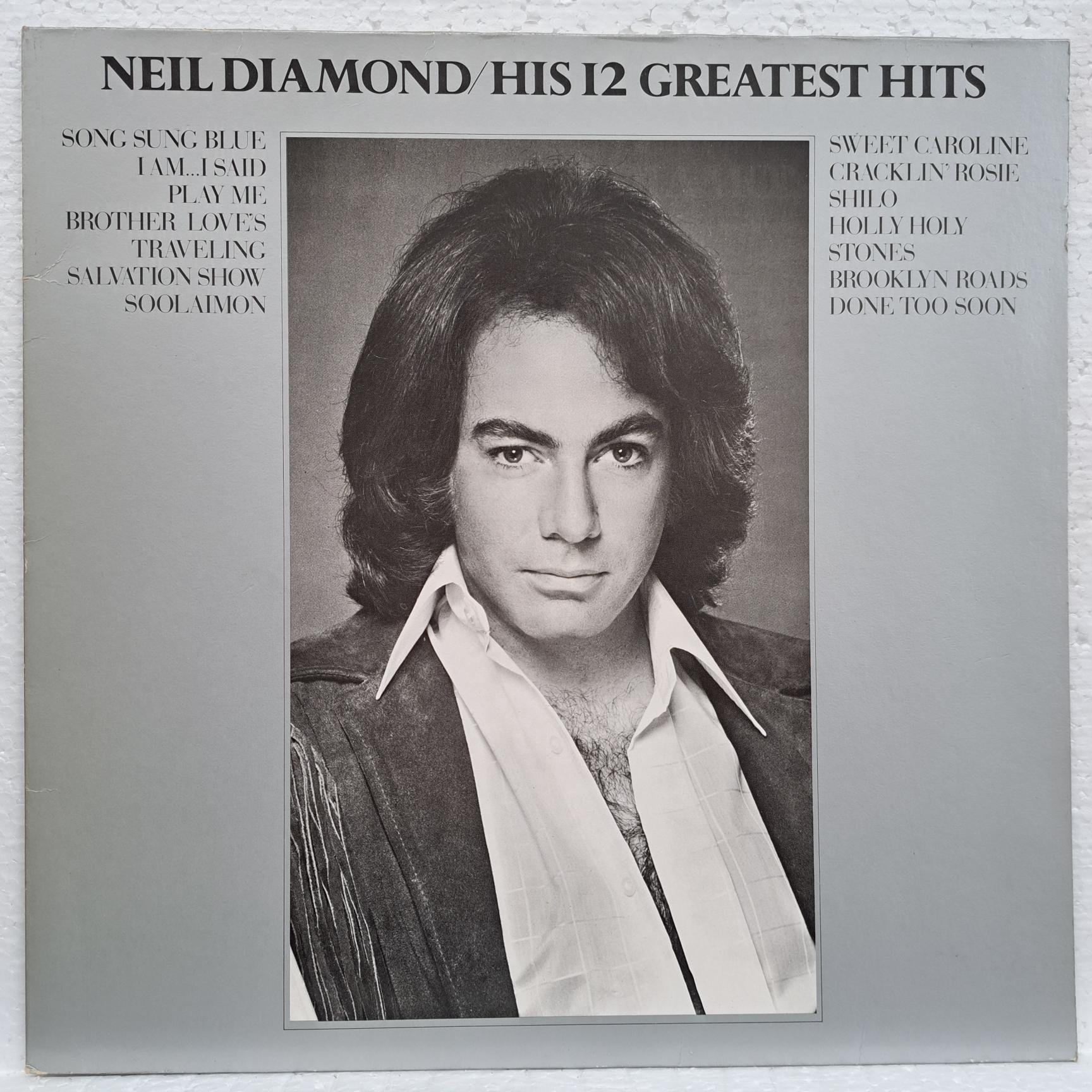 Neil Diamond – His 12 Greatest Hits Disc VINIL LP VG VG+