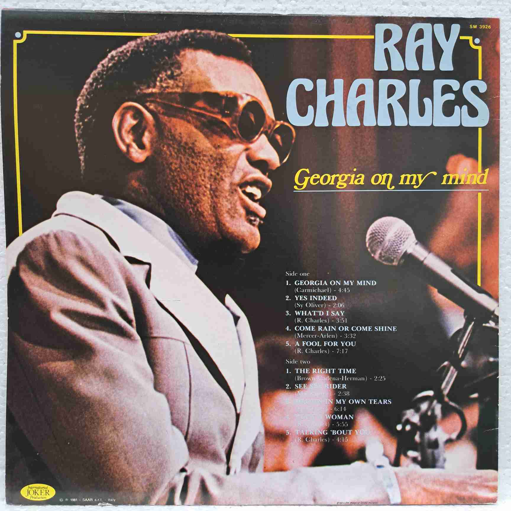 Ray Charles – Georgia On My Mind - Disc VINIL LP VG+ - imagine 3