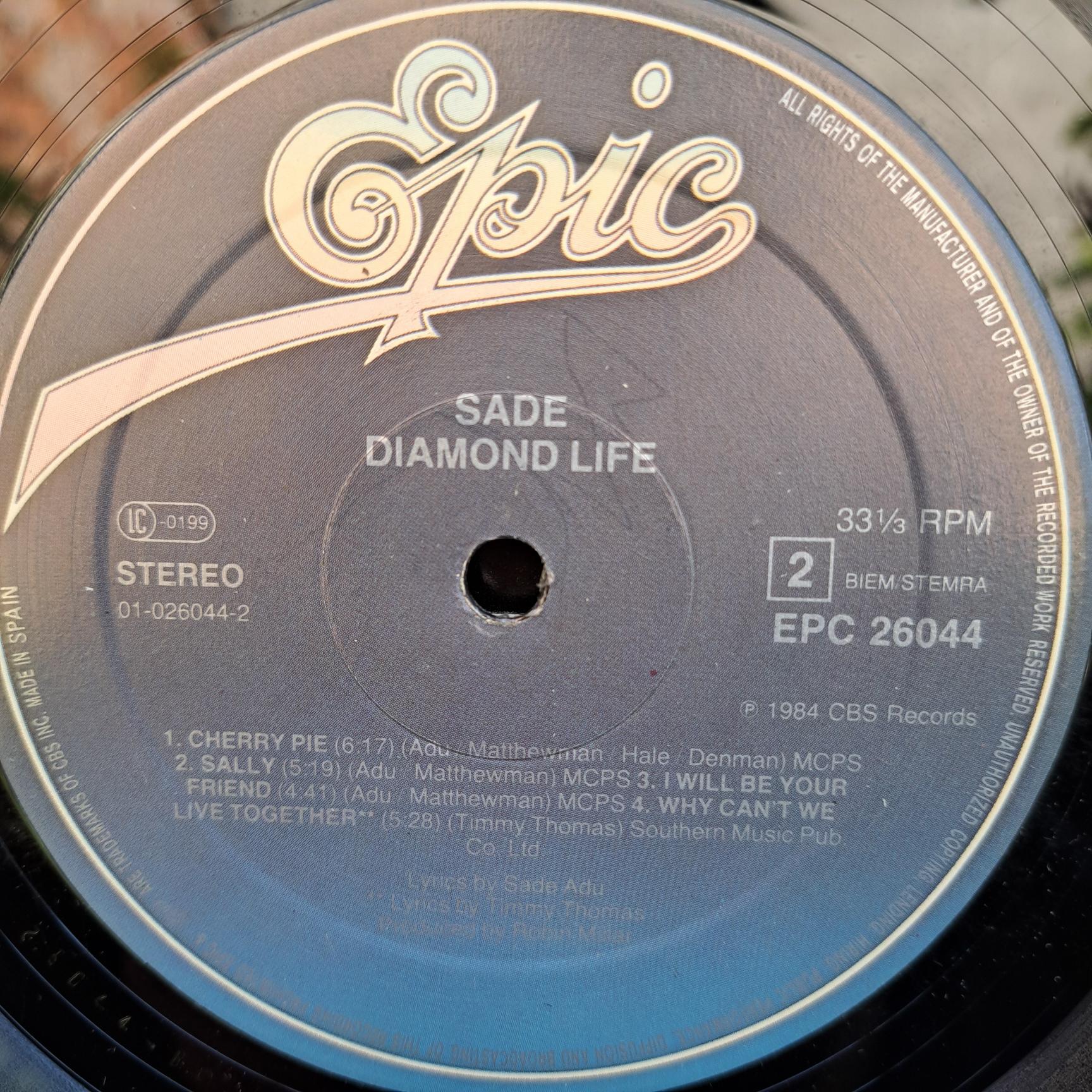 Sade – Diamond Life - Disc VINIL LP VG - imagine 2