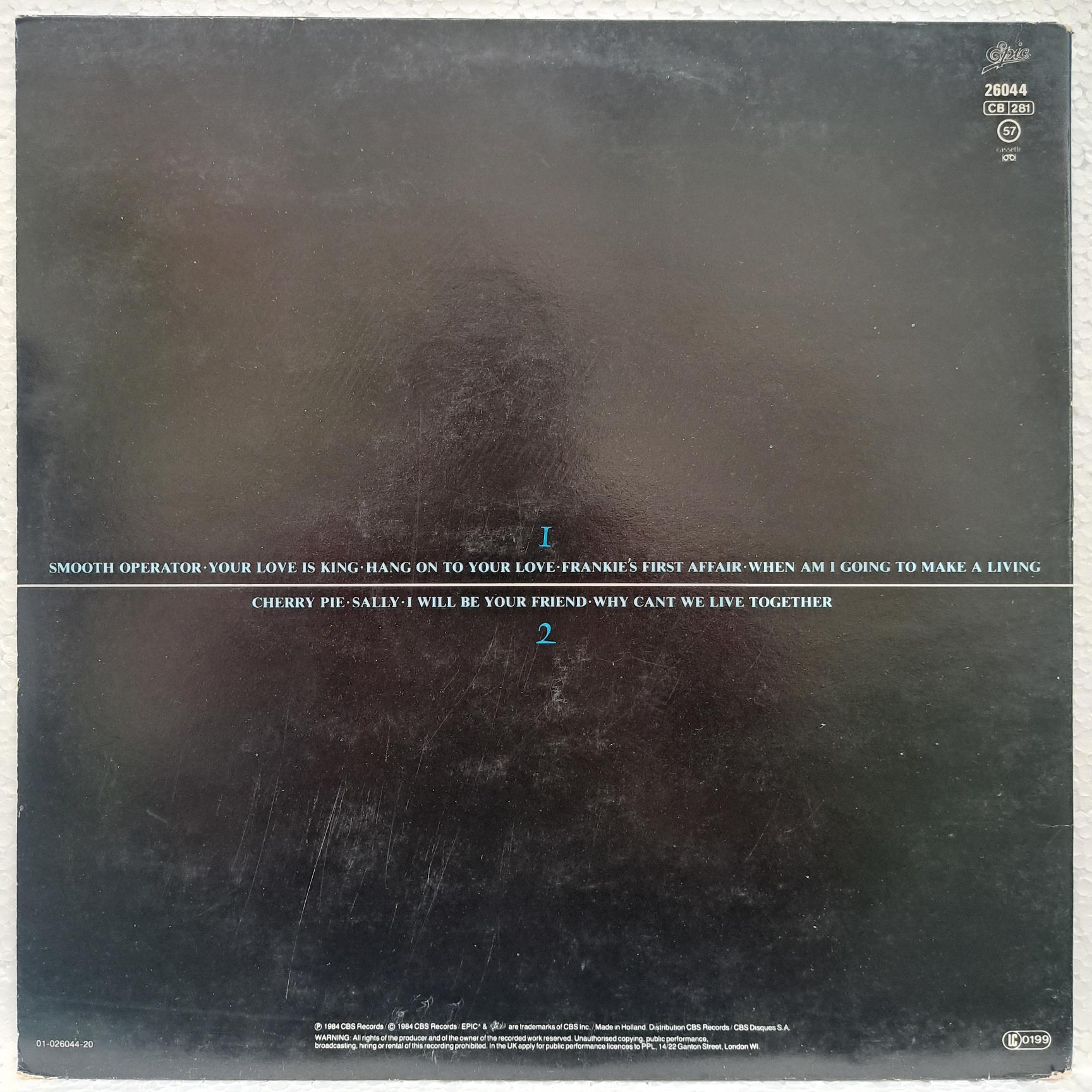 Sade – Diamond Life - Disc VINIL LP VG+ - imagine 3