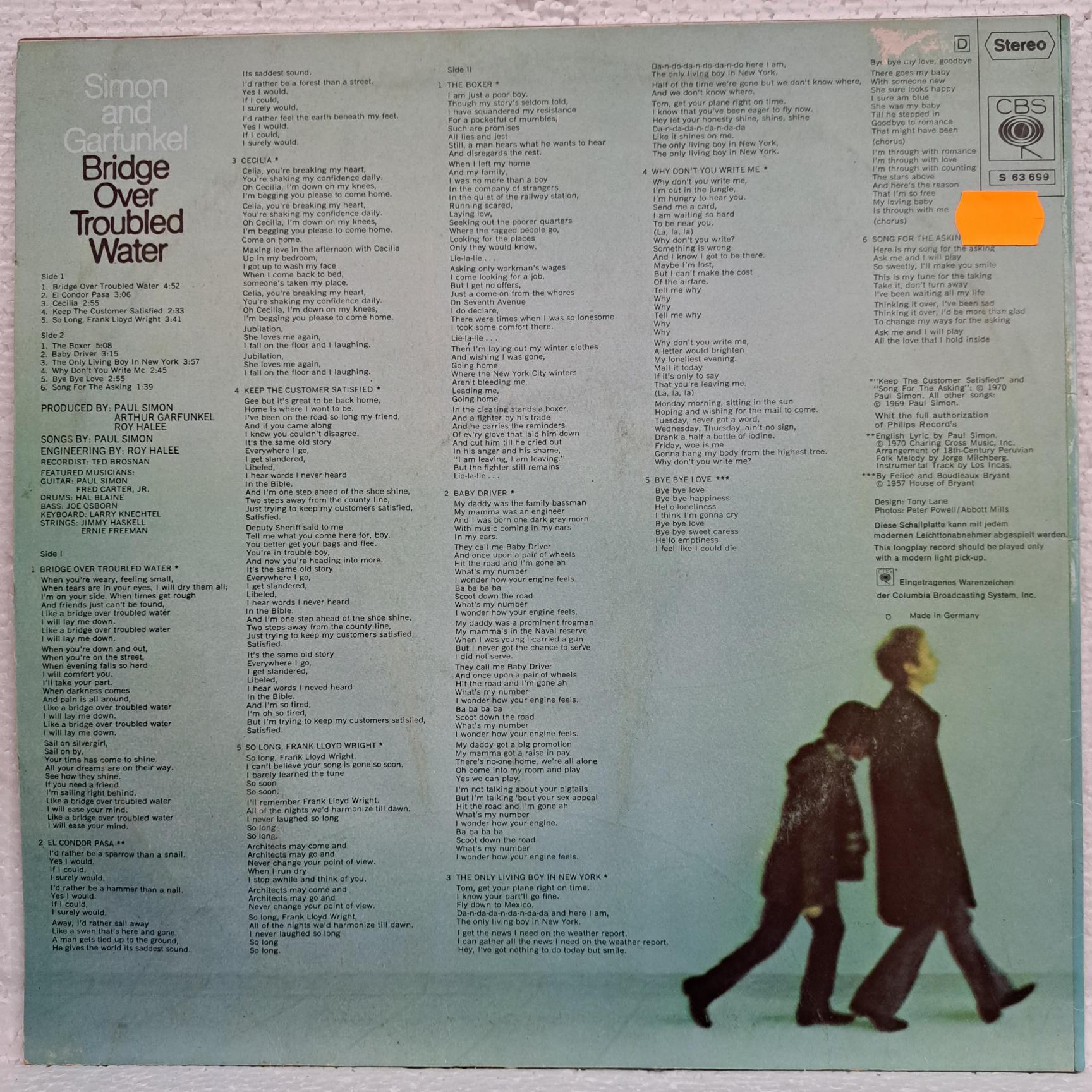 Simon And Garfunkel – Bridge Over Troubled Water - Disc VINIL LP VG - imagine 3