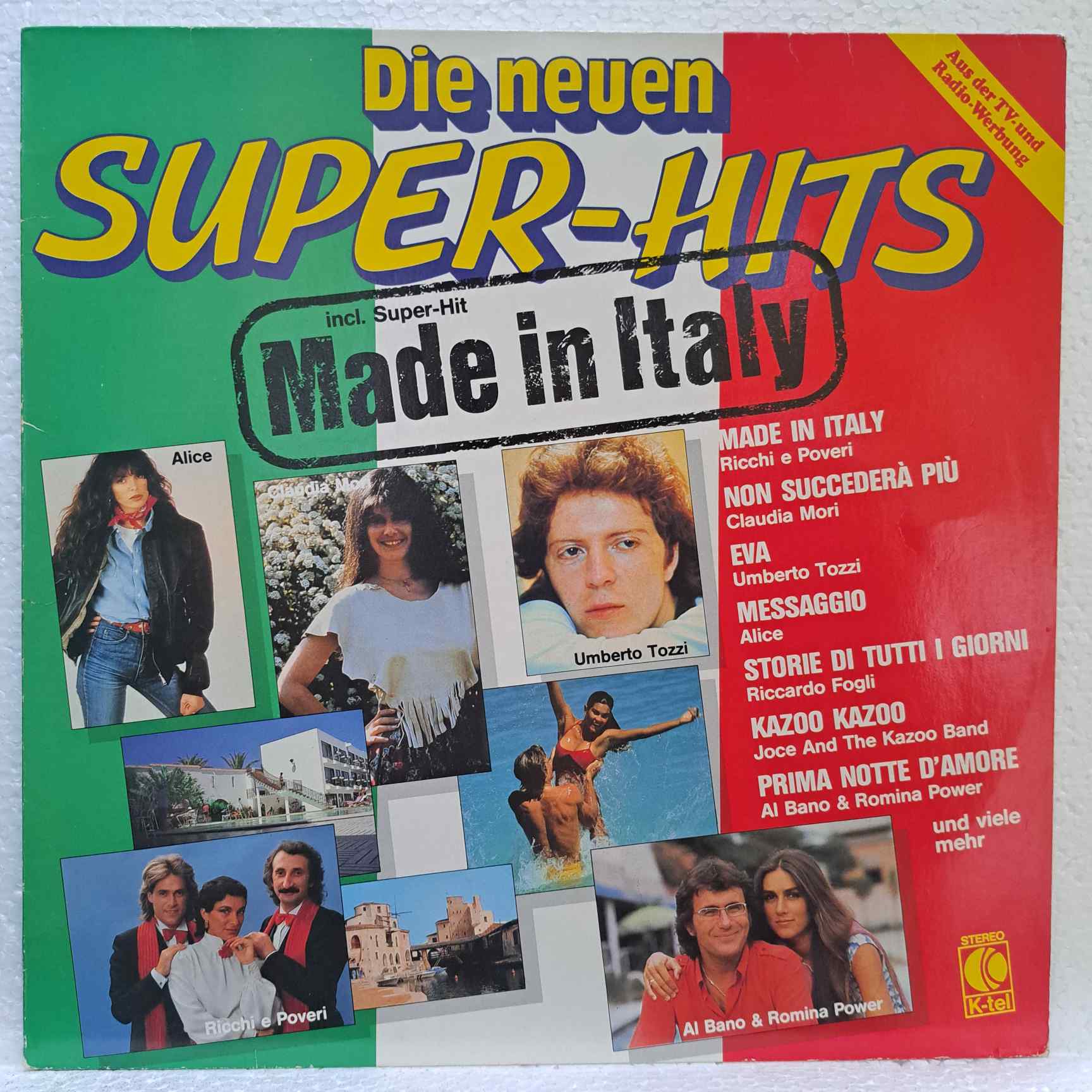 Super-Hits – Made In Italy – Ricchi E Poveri, Umberto Tozzi, Al Bano & Romina Power, Alice, Pupo - Disc Vinil LP VG
