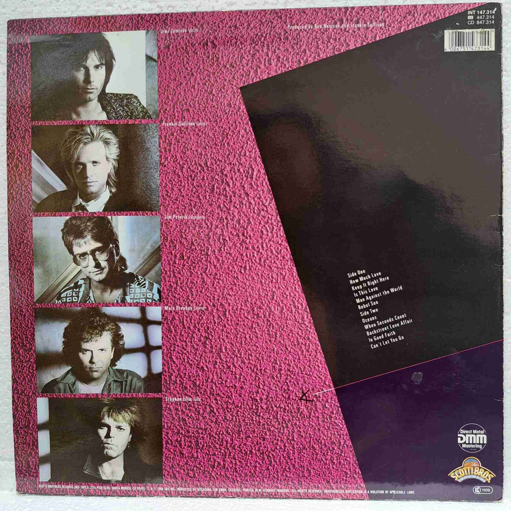 Survivor – When Seconds Count - Disc VINIL LP VG - imagine 3