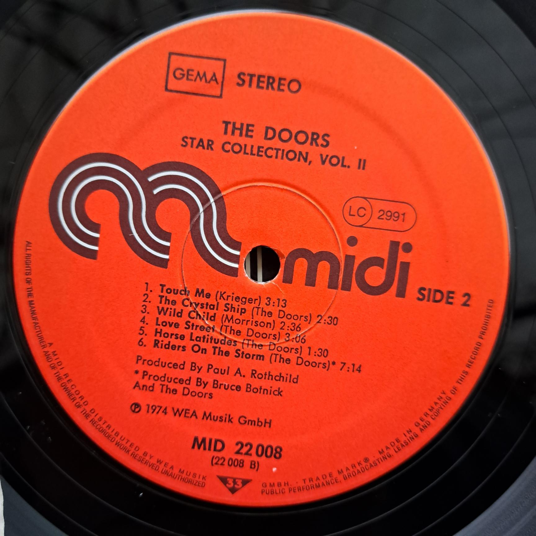 The Doors – Star-Collection Vol.2 - Disc VINIL LP VG VG+ - imagine 2