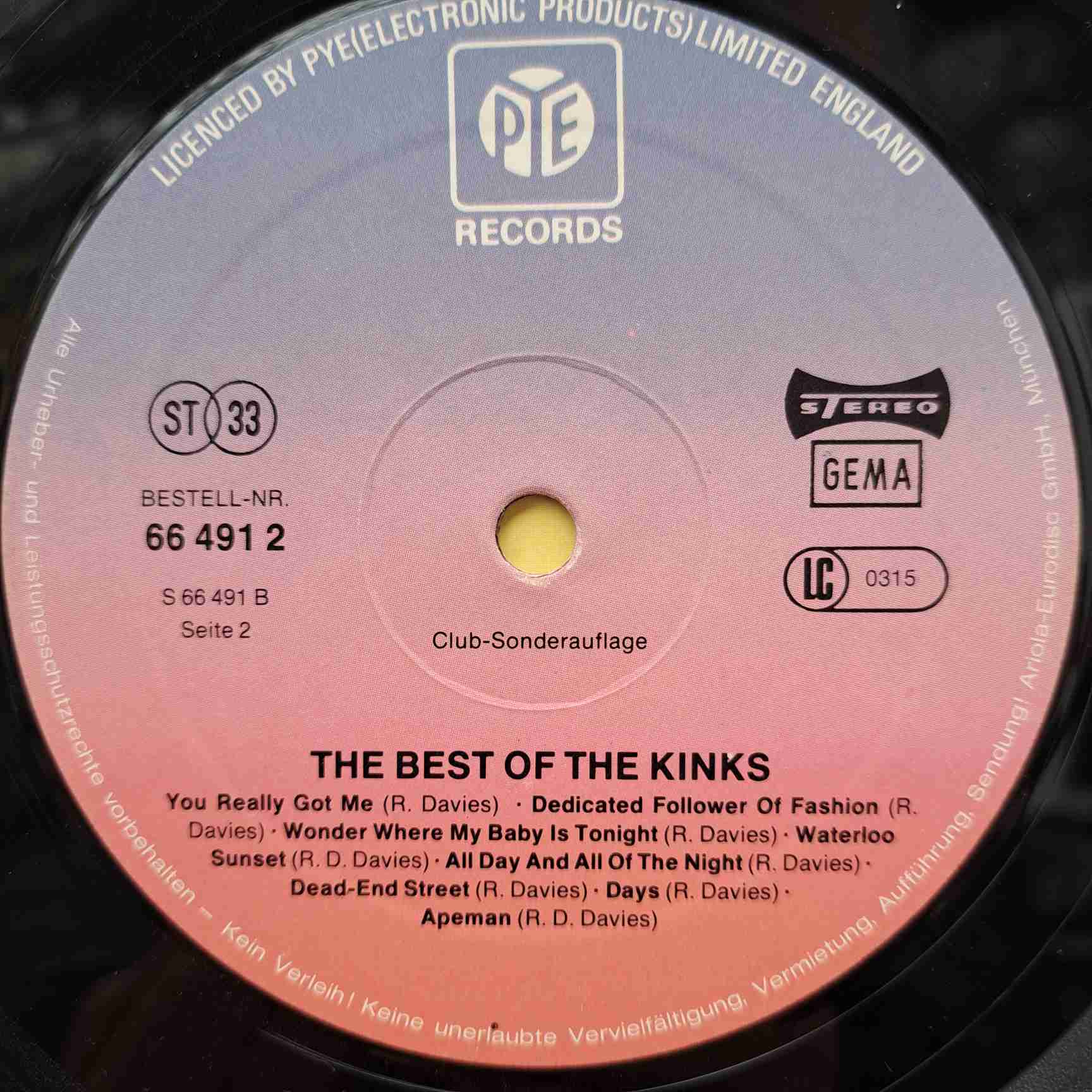 The Kinks – The Best Of The Kinks - Disc VINIL LP VG - imagine 2