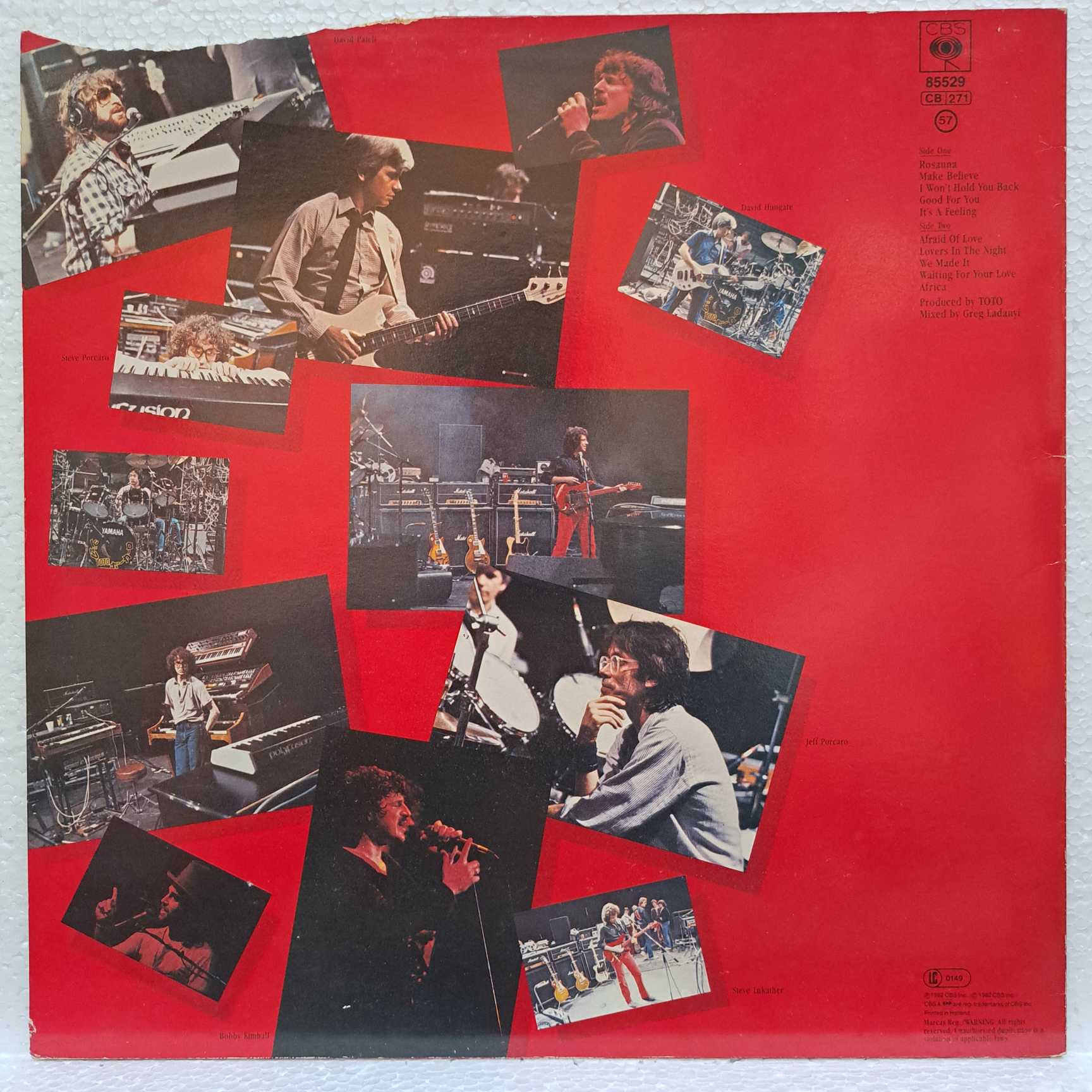 Toto – Toto IV - DISC VINIL LP EX - imagine 2