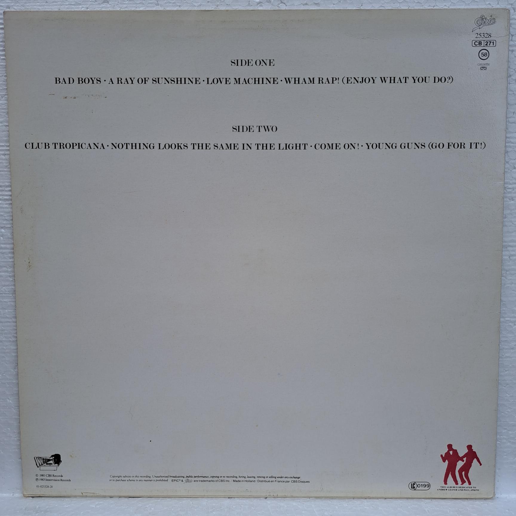 Wham! – Fantastic - Disc VINIL LP VG+ - imagine 2