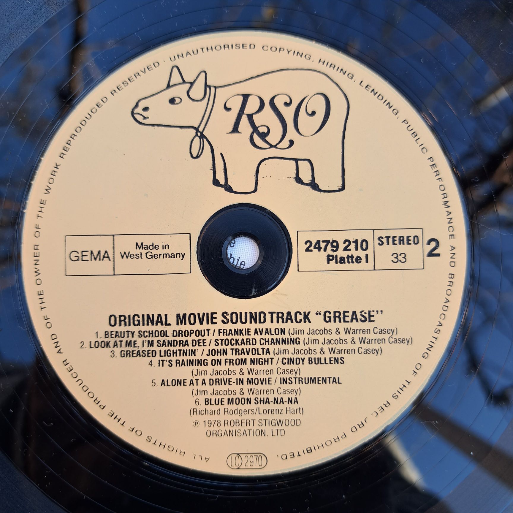 Grease (The Original Soundtrack From The Motion Picture) Disc vinil LP - imagine 4