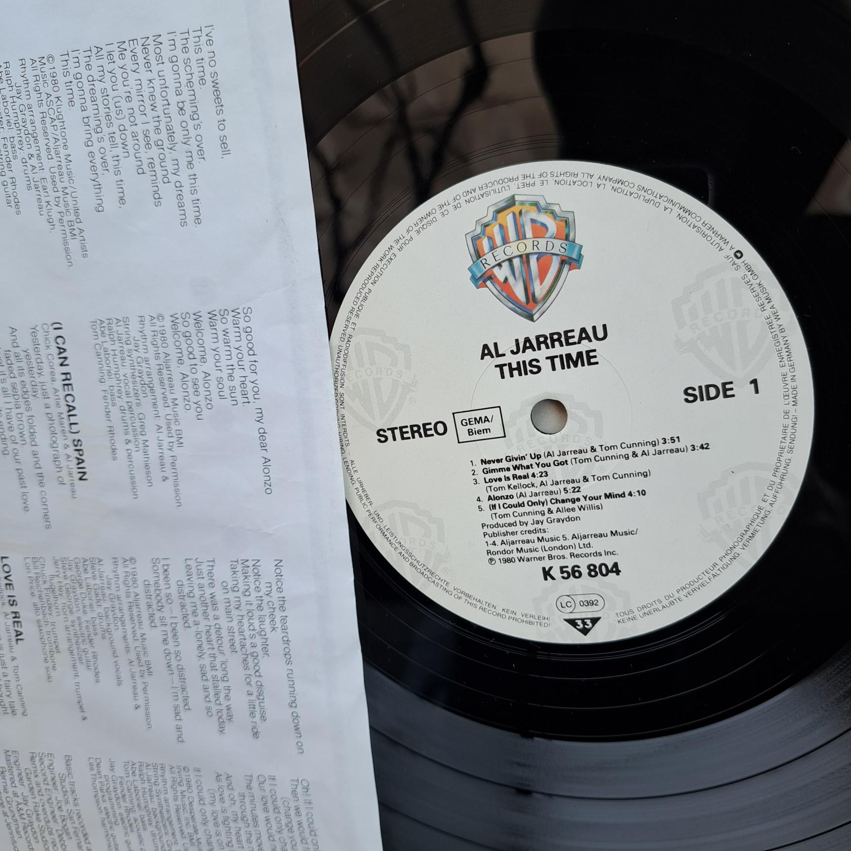 Al Jarreau – This Time Disc VINIL VG+ (box1) - imagine 2