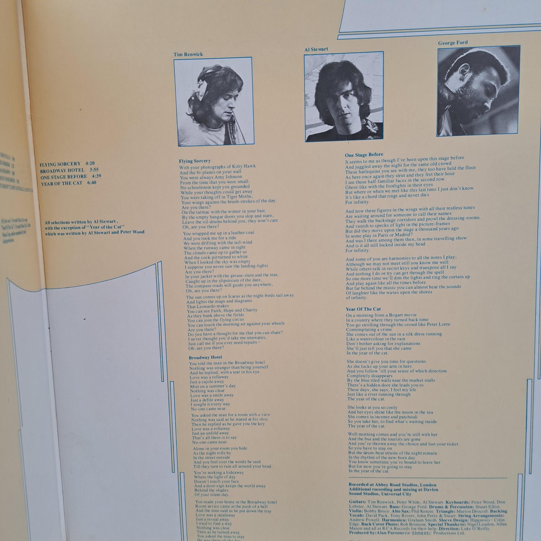 Al Stewart – Year Of The Cat Disc VINIL LP VG VG+ - imagine 4