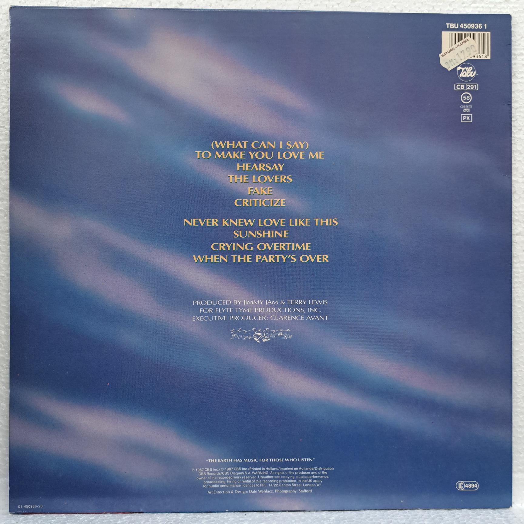Alexander O'Neal – Hearsay Disc VINIL LP VG VG+ - imagine 2