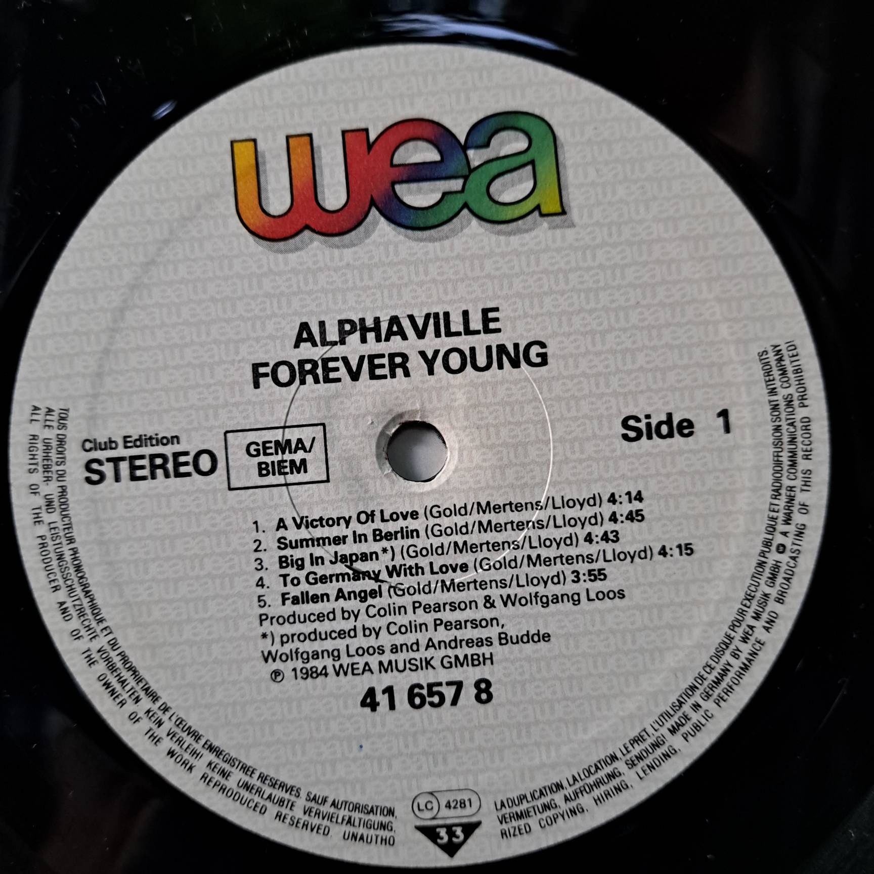 Alphaville – Forever Young Disc VINIL LP VG VG+ (BOXD) - imagine 2