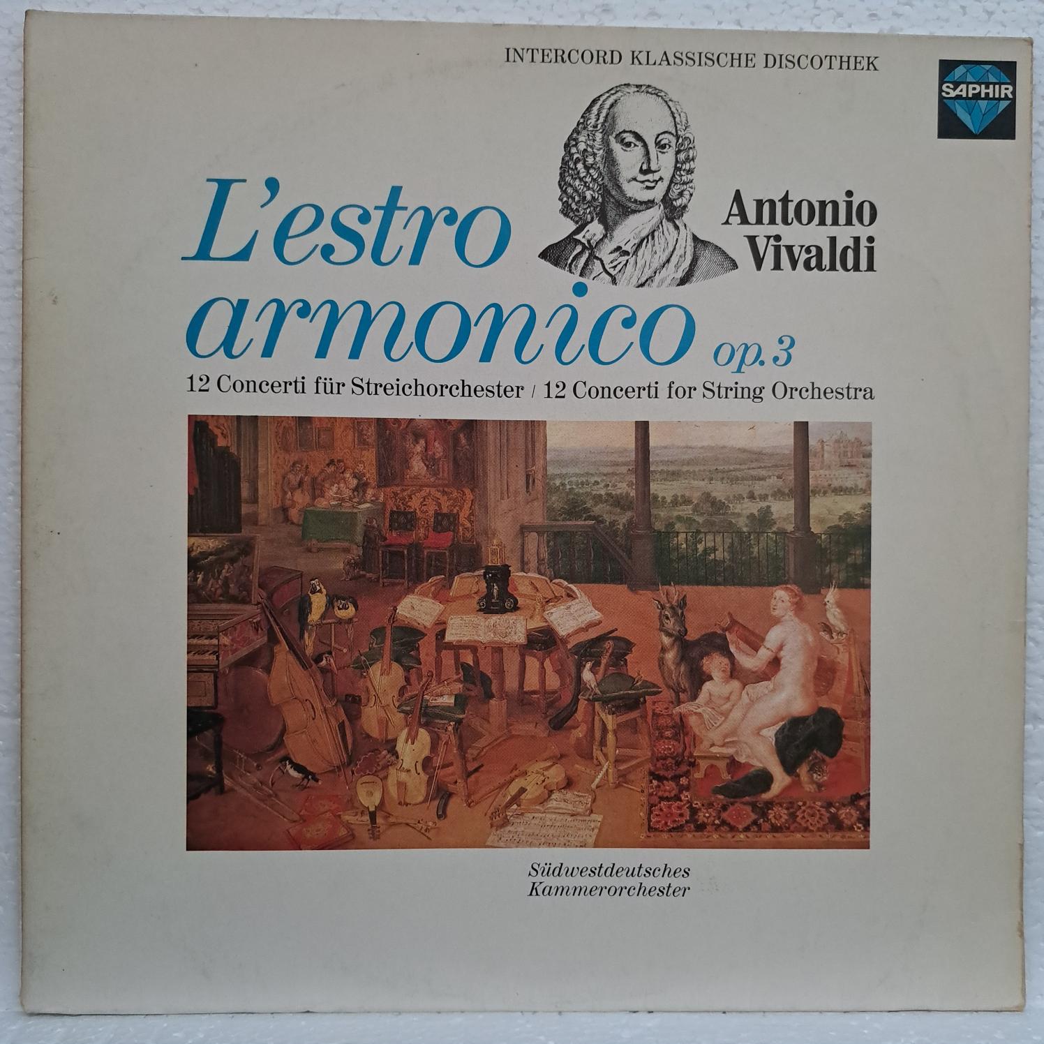 Antonio Vivaldi, Südwestdeutsches Kammerorchester – L'estro armonico op. 3 Vol. 2 - Concerti für Streichorchester Nr. 7-12 Disc VINIL 2LP VG (box4)