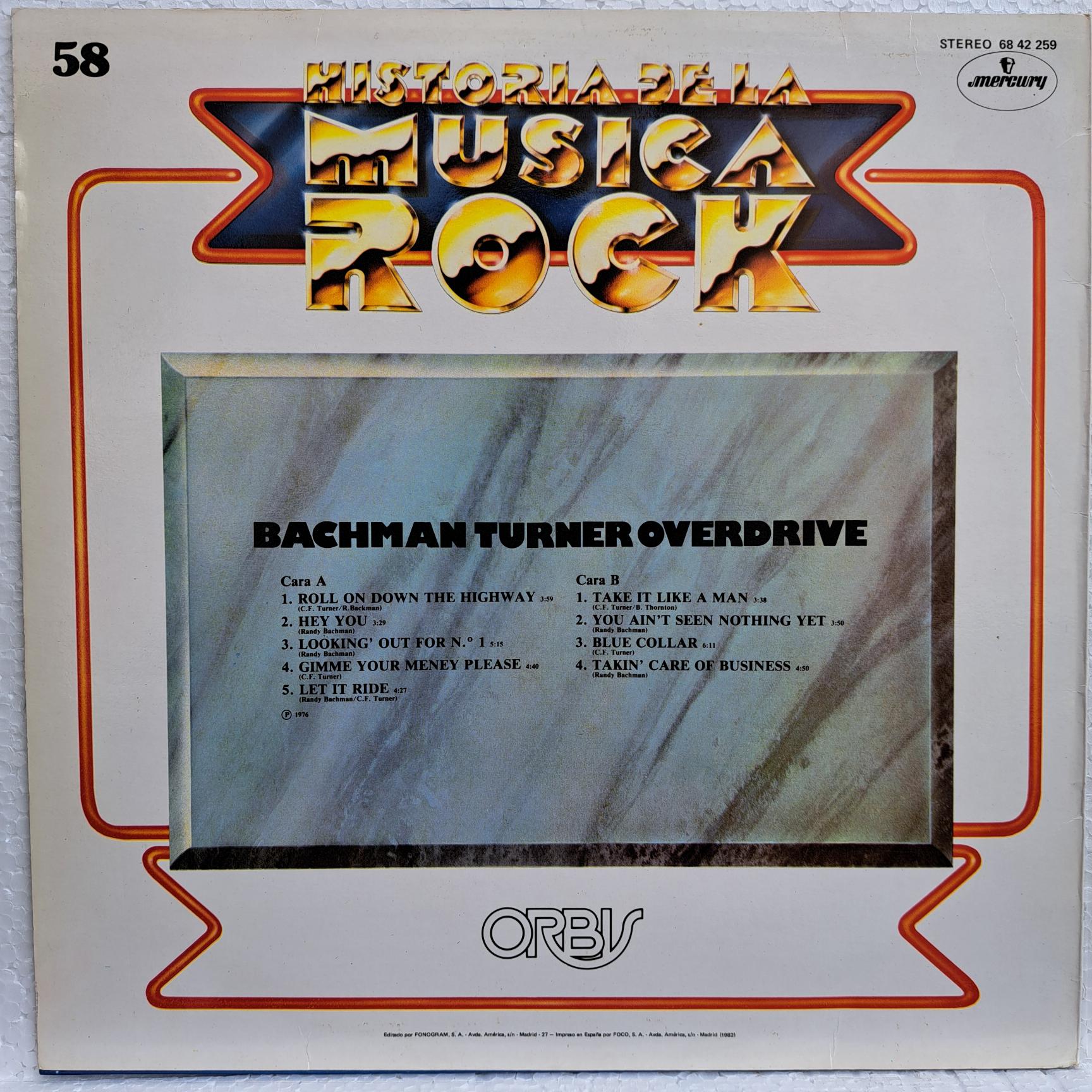 Bachman Turner Overdrive – Bachman Turner Overdrive Disc VINIL LP VG+ (box6) - imagine 3