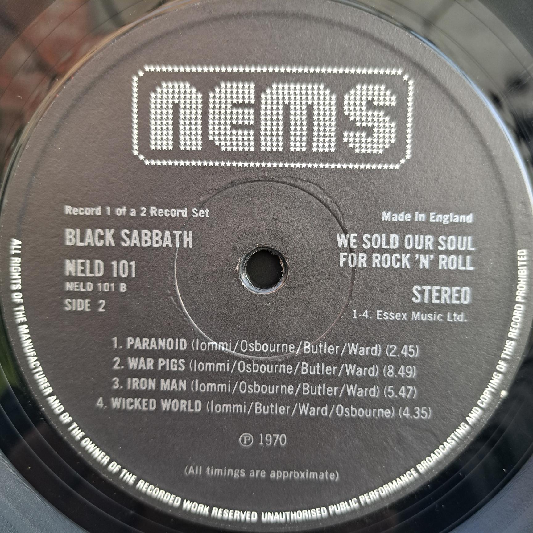 Black Sabbath – We Sold Our Soul For Rock 'N' Roll Disc VINIL LP VG VG+ (box2) - imagine 4