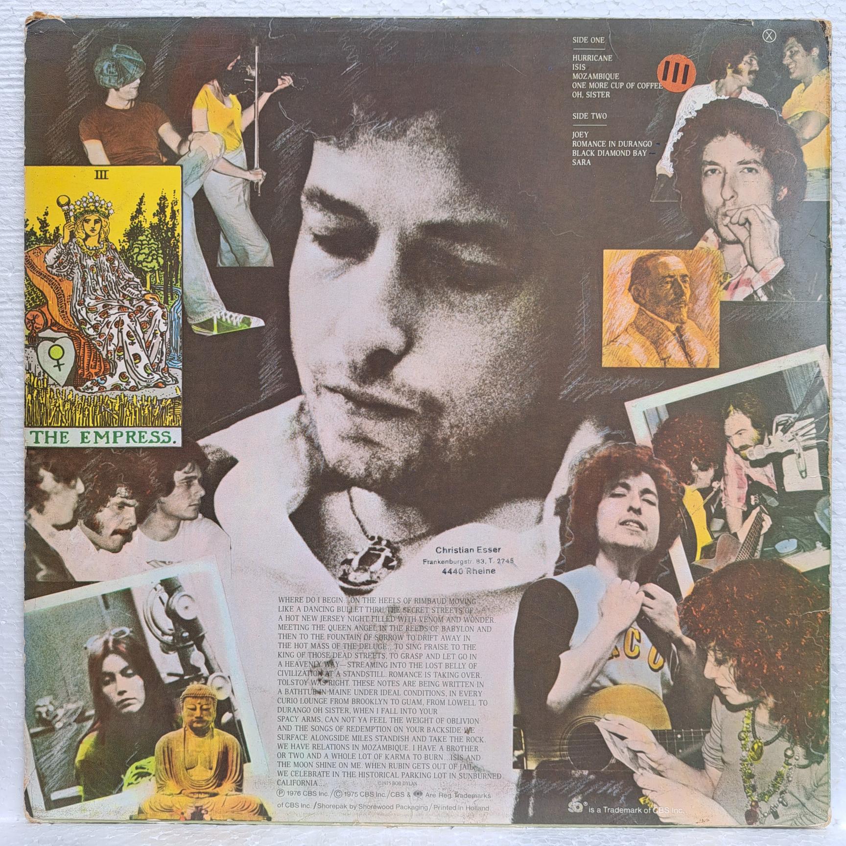Bob Dylan – Desire Disc VINIL LP VG VG+ - imagine 2
