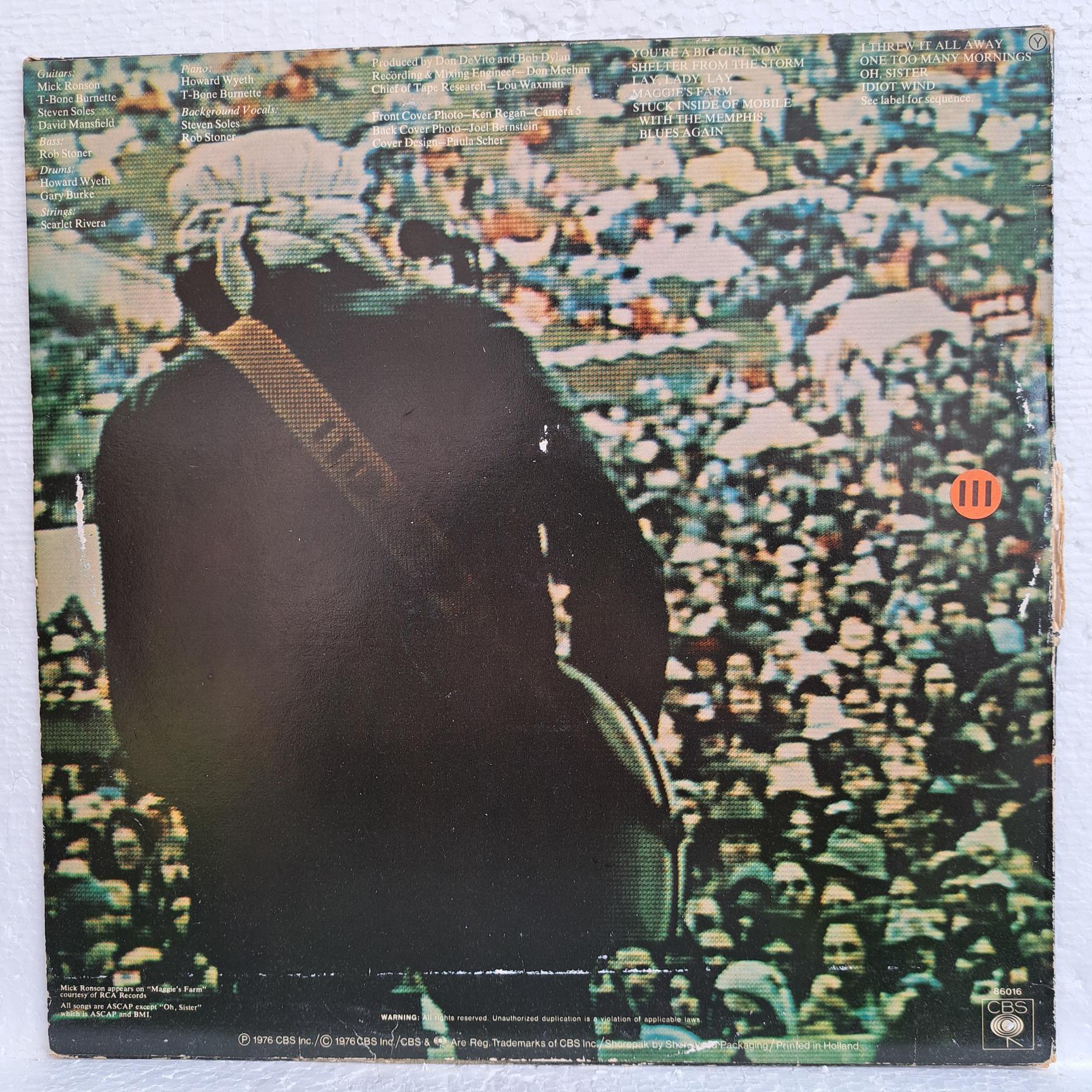 Bob Dylan – Hard Rain Disc VINIL LP VG VG- (box2) - imagine 3