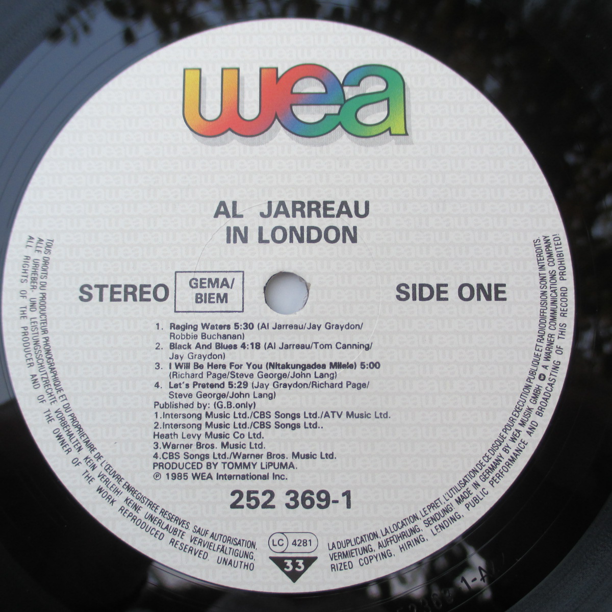 Al Jarreau – In London Disc VINIL LP VG+ (R) - imagine 3