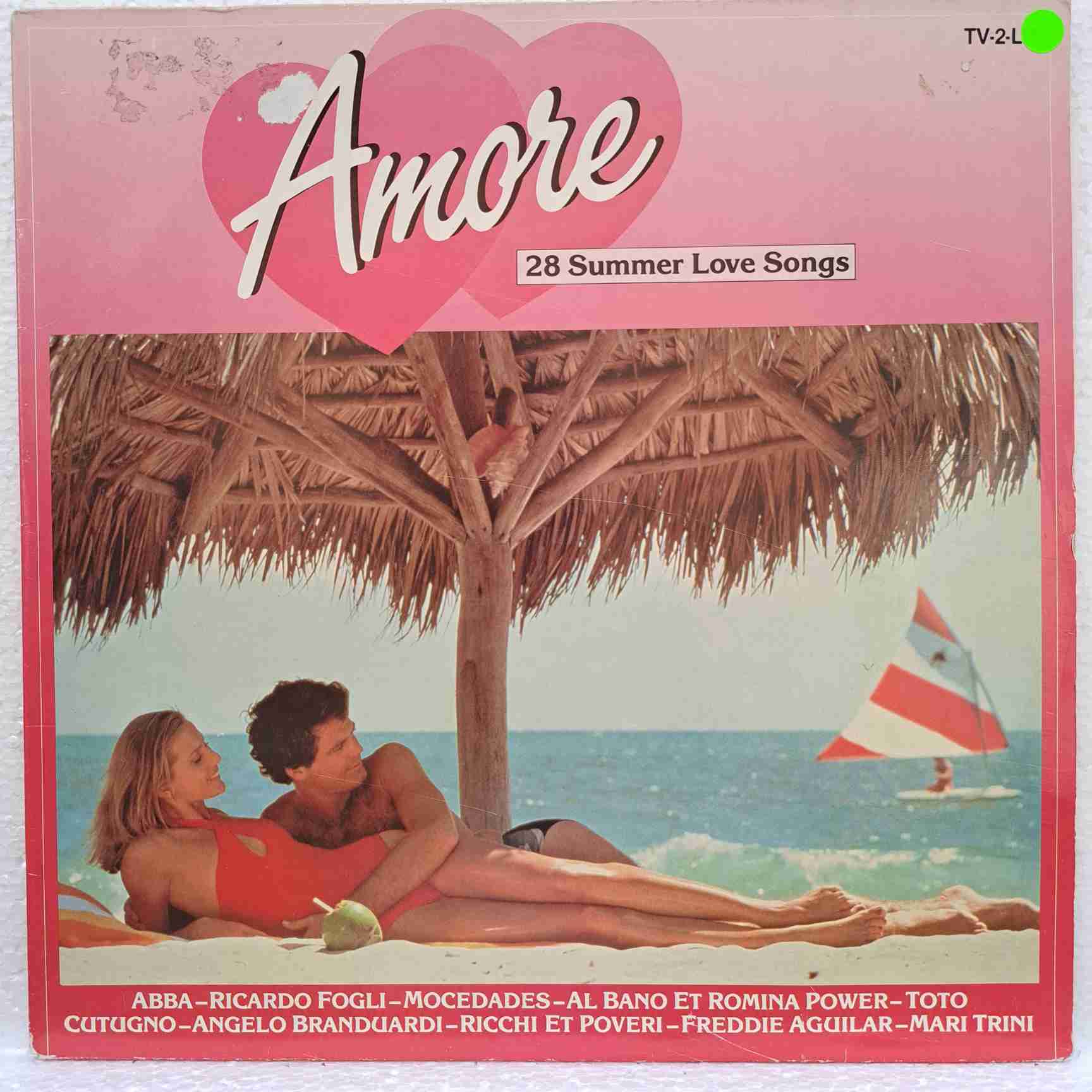 Amore - 28 Summer Love Songs - Al Bano & Romina Power, Ricchi & Poveri, Adriano Celentano – Disc Vinil 2LP VG