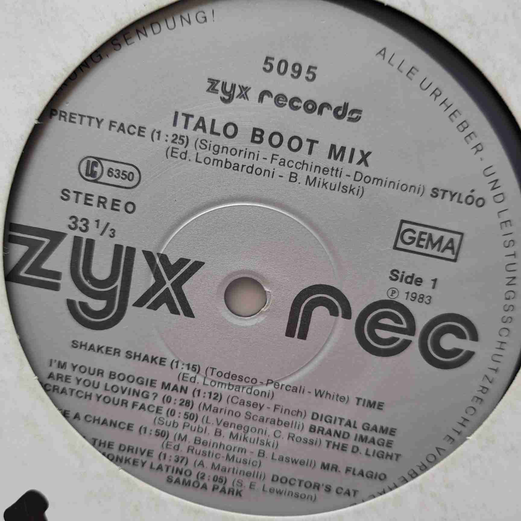 Italo Boot Mix - Disc Vinil Maxi Single EX