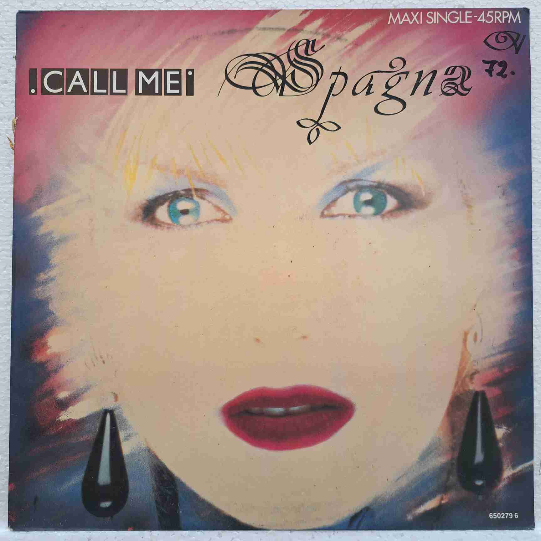 Spagna – Call Me – Disc Single 45 RPM VG+