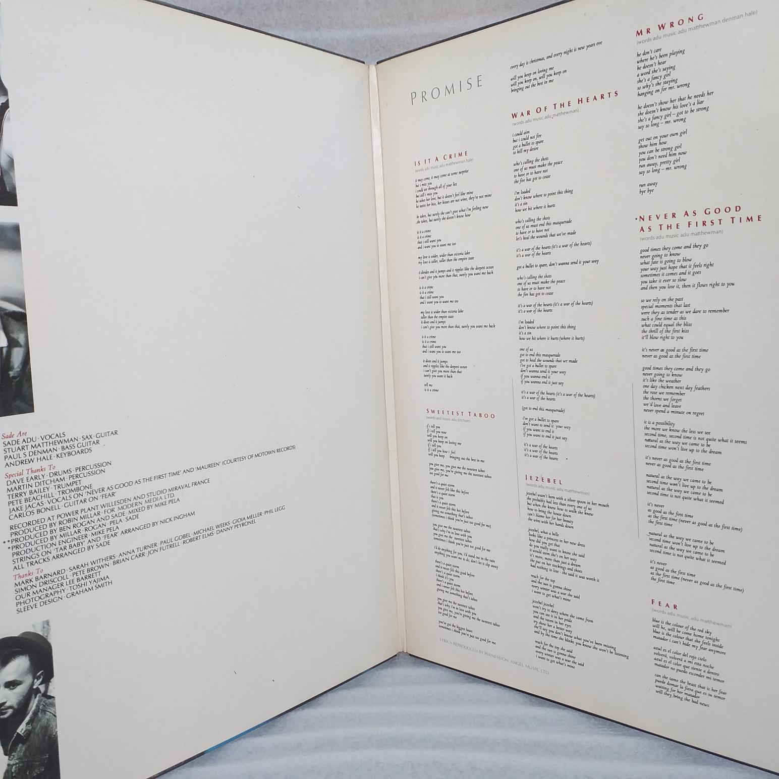 Sade – Promise Disc vinil LP VG VG- (R) - imagine 3
