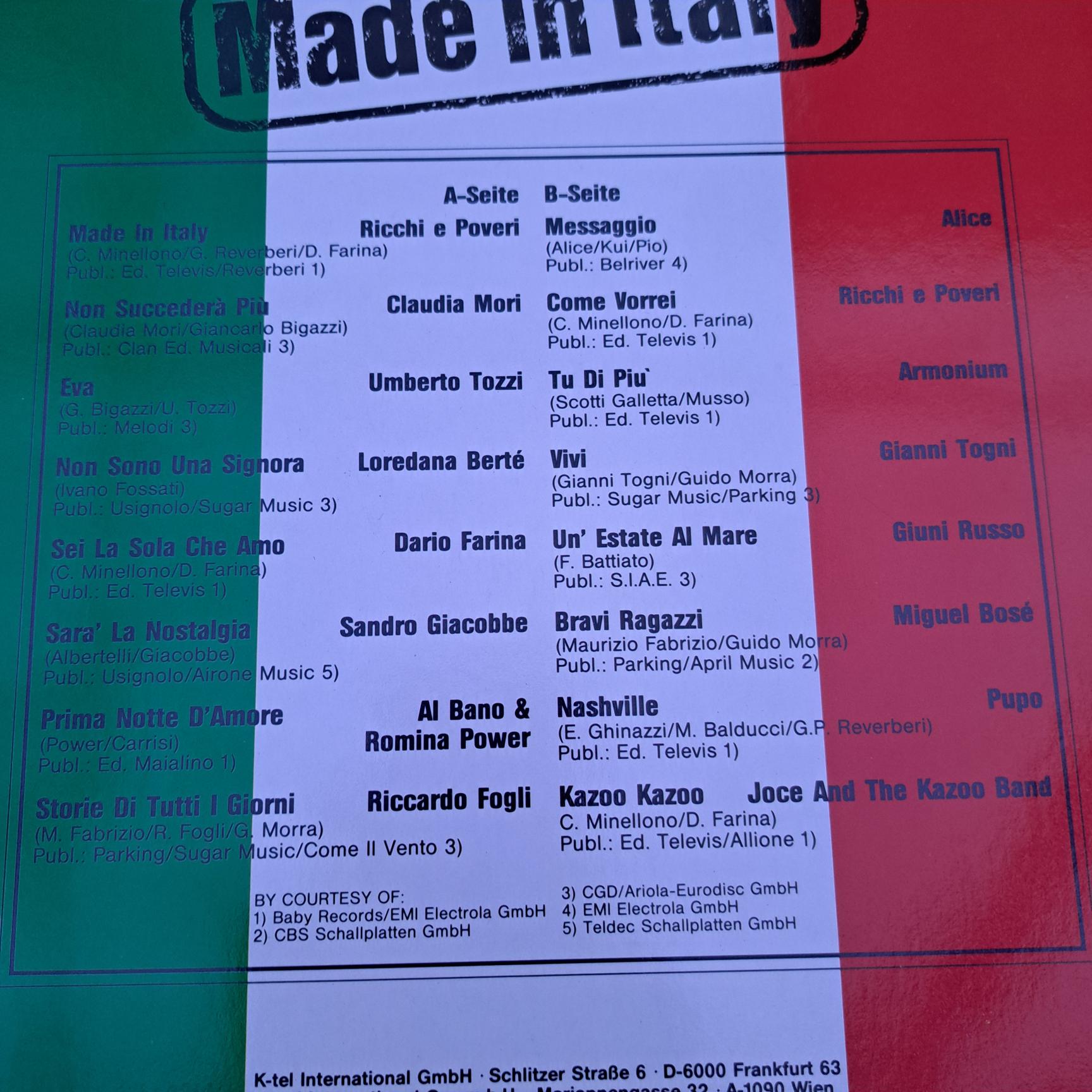 4 Compilatii 2x Italiana - Hitbreaker - Ronny’s Pop Show Disc VINIL LP VG VG+ vg- (box5:6) - imagine 5