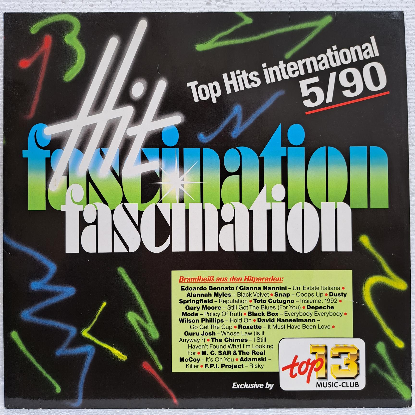 MC Sar & The Real McCoy, Guru Josh, Roxette, Toto Cutugno, Hit Fascination 5/90 Disc VINIL VG VG- Edoardo Bennato & Gianna Nannini, Snap, Black Box, Depeche mode, Alannah Myles