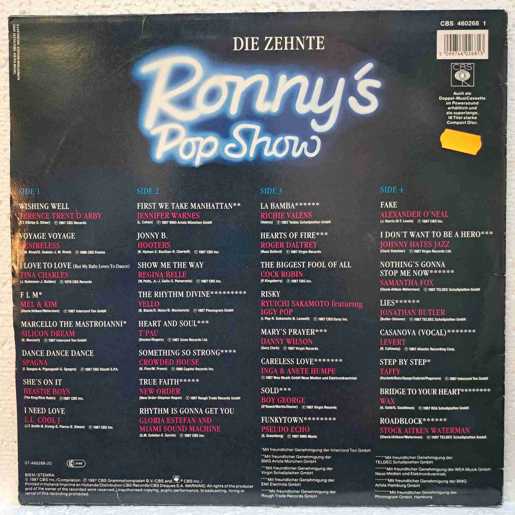 Ronny's Pop Show - Die Zehnte – Disc VINIL LP VG VG- - imagine 2