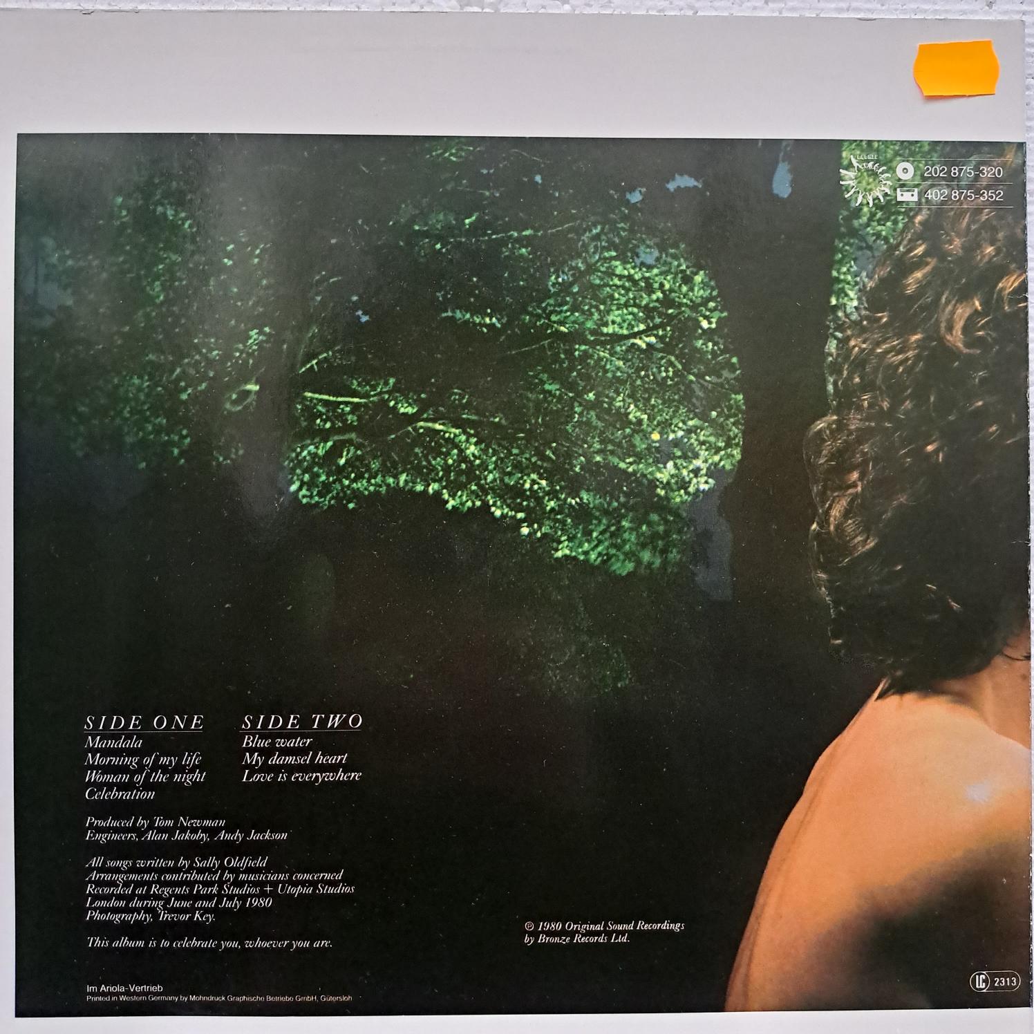 Sally Oldfield – Celebration Disc VINIL LP VG- (R) - imagine 2