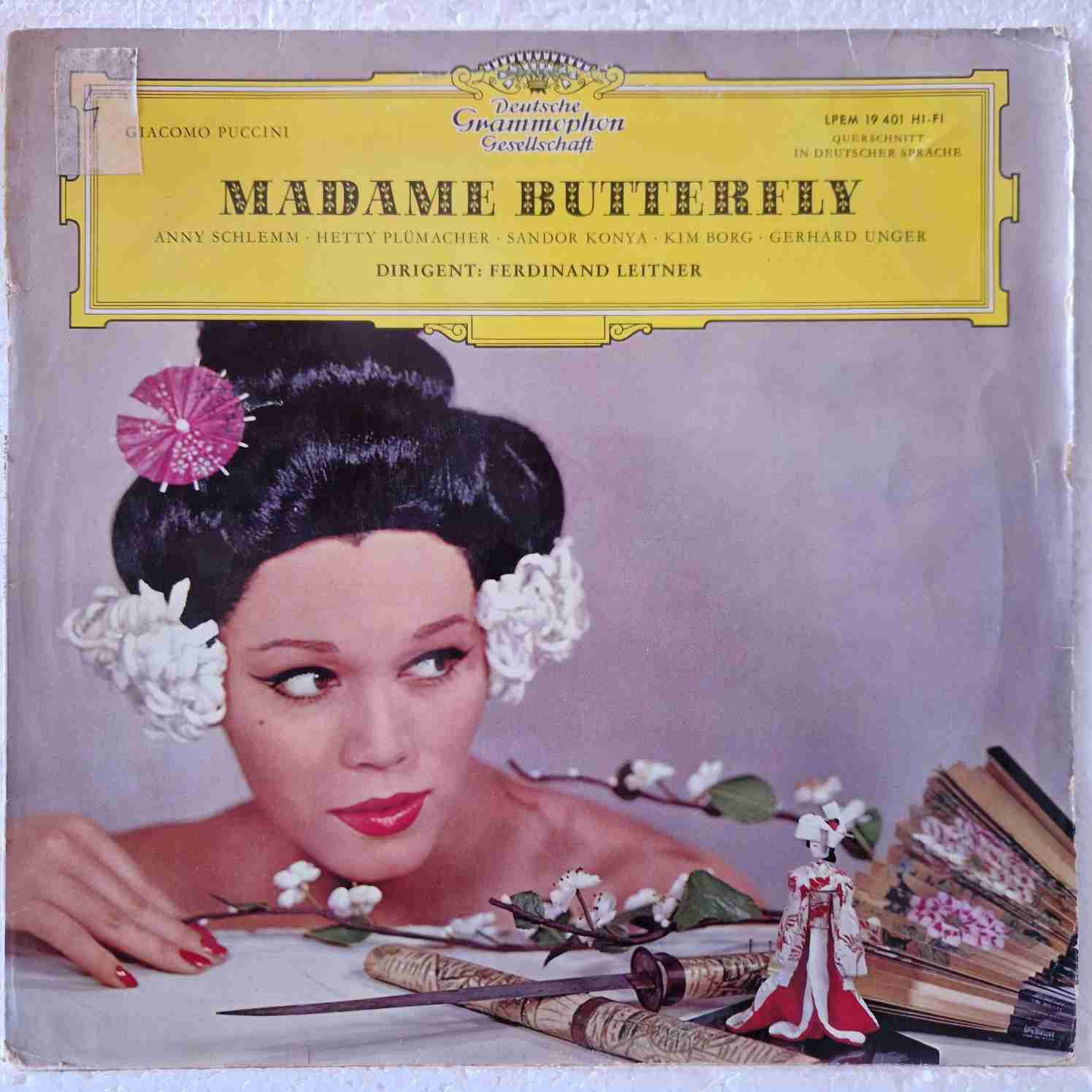 Giacomo Puccini – Anny Schlemm · Hetty Plümacher · Sándor Kónya · Kim Borg · Gerhard Unger · Dirigent: Ferdinand Leitner – Madame Butterfly Disc vinil LP
