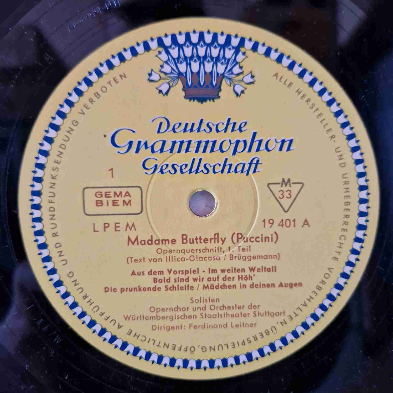 Giacomo Puccini – Anny Schlemm · Hetty Plümacher · Sándor Kónya · Kim Borg · Gerhard Unger · Dirigent: Ferdinand Leitner – Madame Butterfly Disc vinil LP - imagine 3