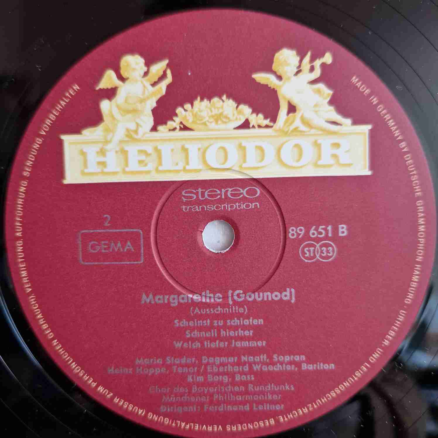 Gounod*, Maria Stader, Heinz Hoppe, Eberhard Waechter*, Kim Borg – Margarethe • Ausschnitte Disc vinil LP - imagine 3
