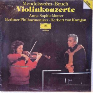 Mendelssohn * • Bruch * , Anne-Sophie Mutter , Berliner Philharmoniker , Herbert von Karajan –Violinkonzerte Disc vinil LP