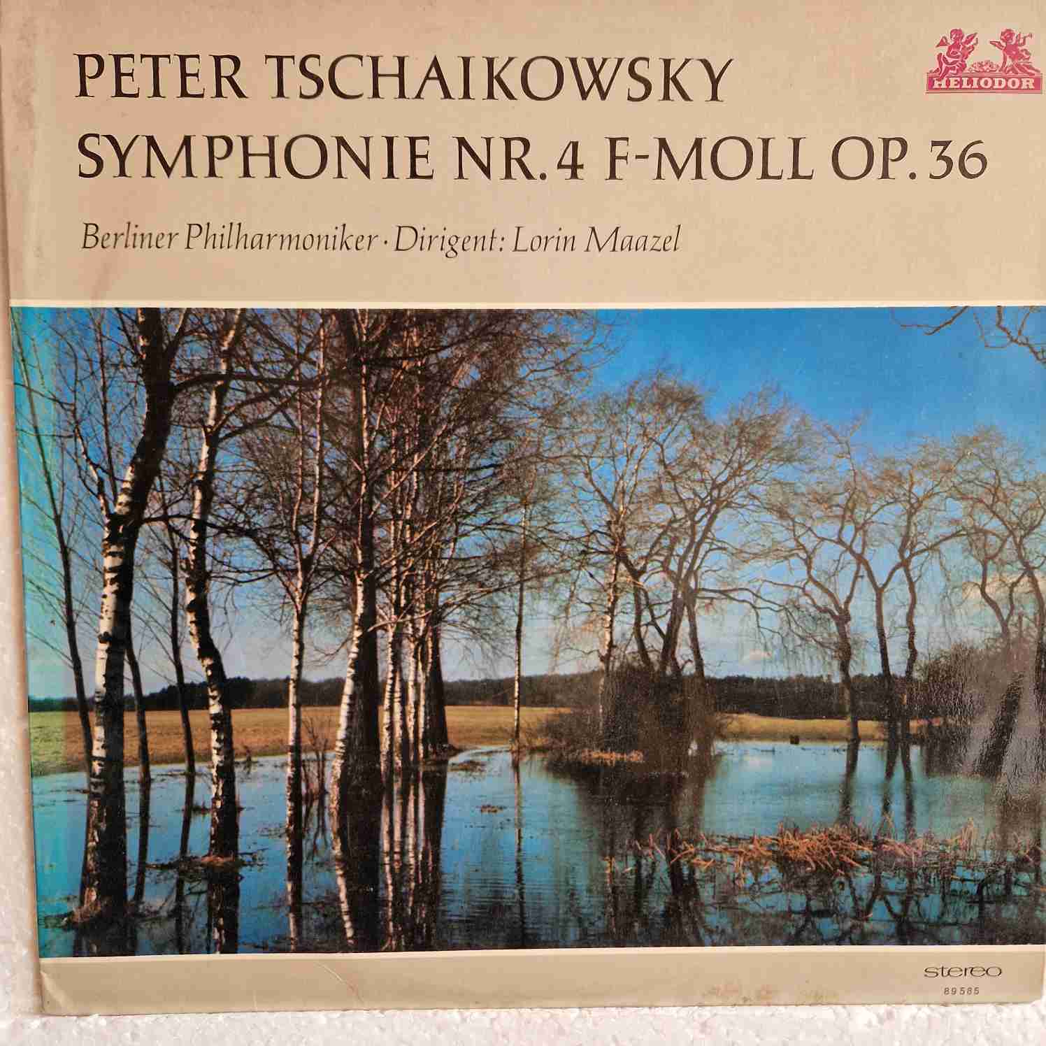 Peter Tschaikowsky*, Berliner Philharmoniker · Lorin Maazel – Symphonie Nr. 4 F-Moll Op. 36 Disc vinil LP