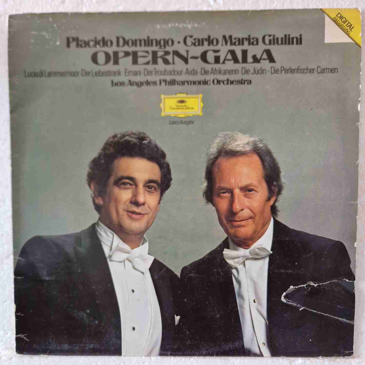 Placido Domingo, Carlo Maria Giulini, Los Angeles Philharmonic Orchestra – Opern-Gala Disc vinil LP
