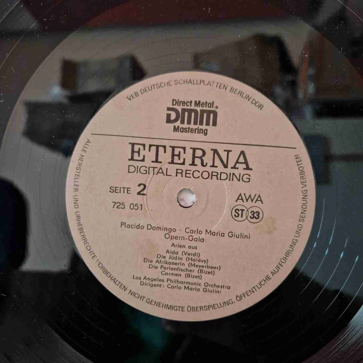 Placido Domingo, Carlo Maria Giulini, Los Angeles Philharmonic Orchestra – Opern-Gala Disc vinil LP - imagine 3