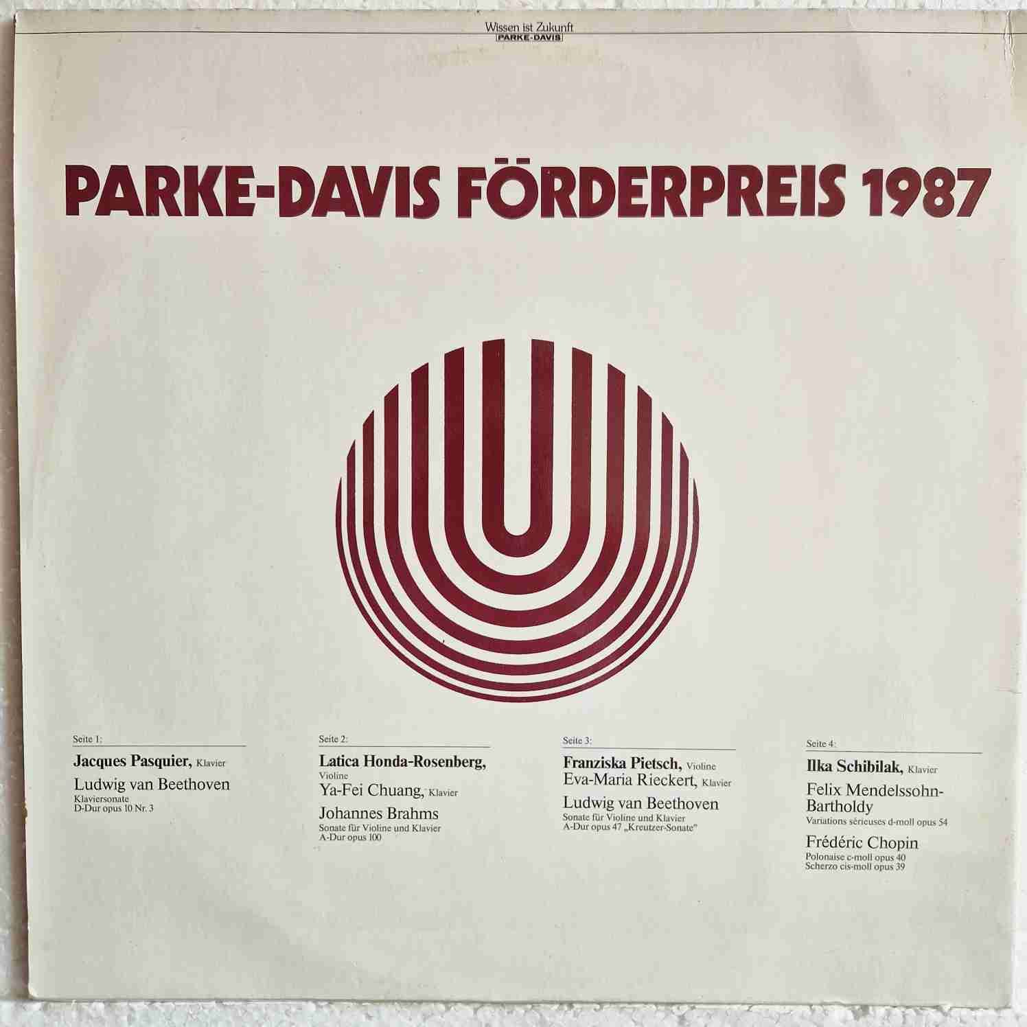 Various – Parke-Davis Förderpreis 1987 Disc vinil LP - imagine 2