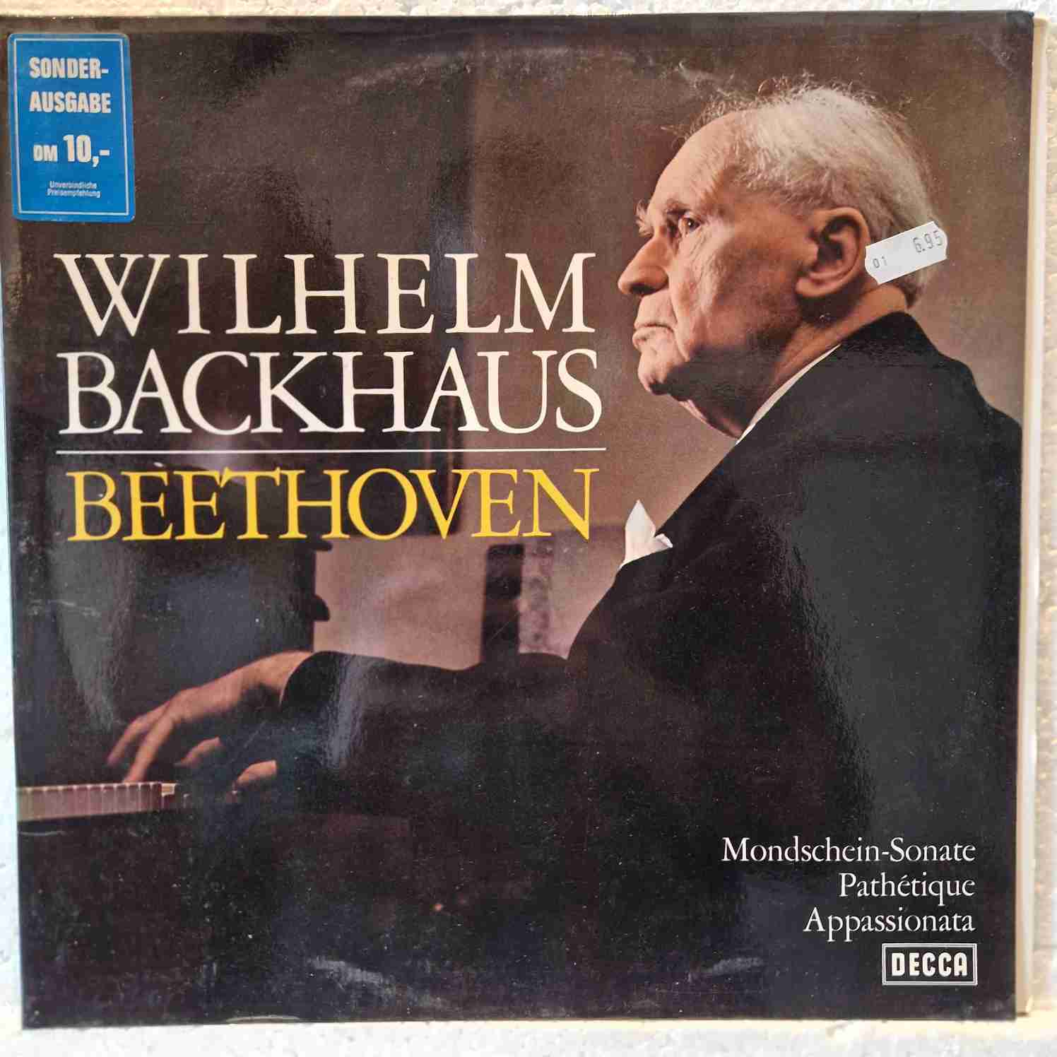 Wilhelm Backhaus, Beethoven* – Mondschein-Sonate / Pathétique / Appassionata Disc vinil LP