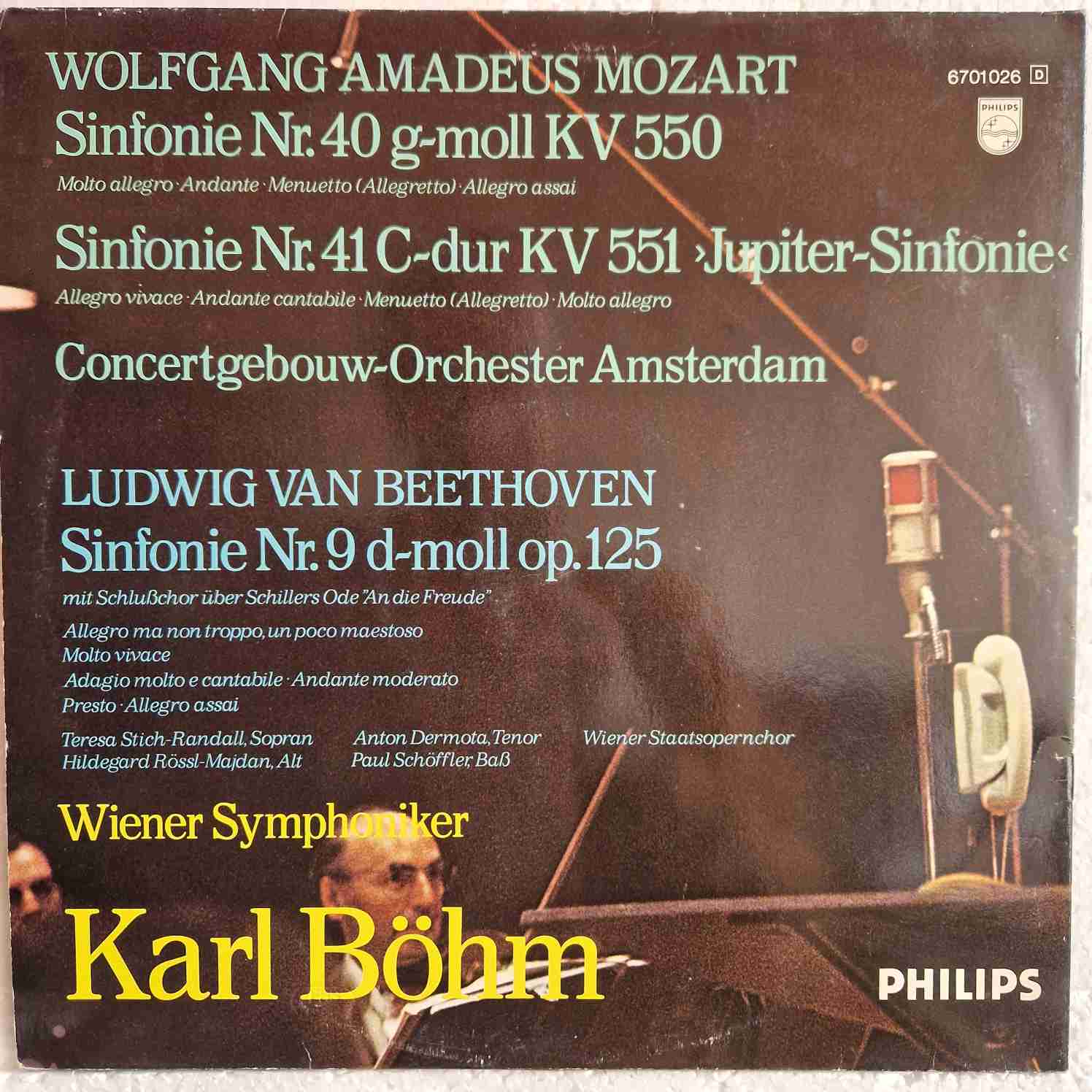Wolfgang Amadeus Mozart, Ludwig van Beethoven - Karl Böhm – Die Letzten Sinfonien Disc vinil LP - imagine 2